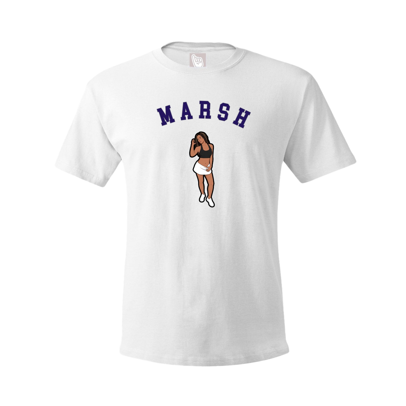 Youth Tee — Shirsey Arch in White