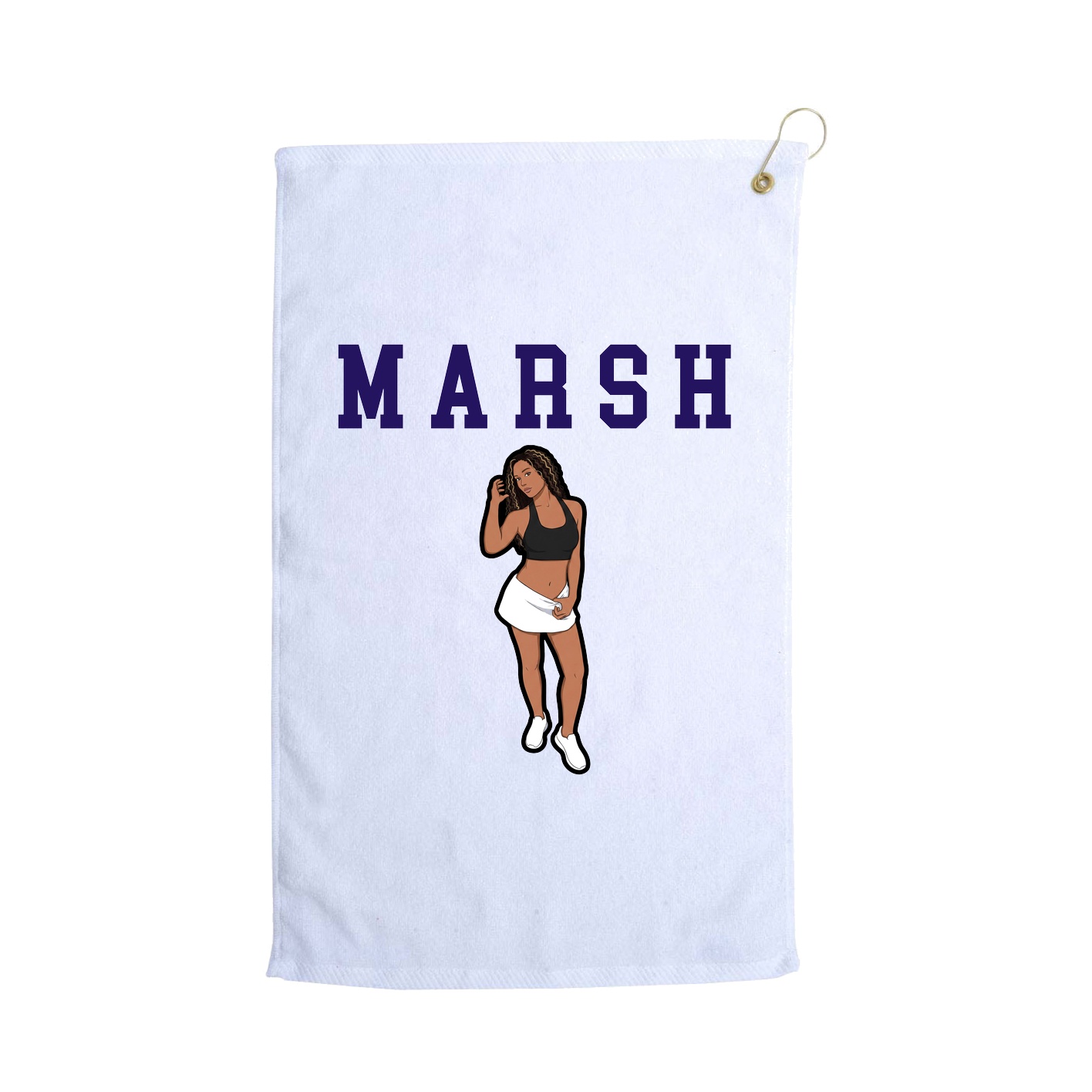 Golf Towel — Shirsey in White