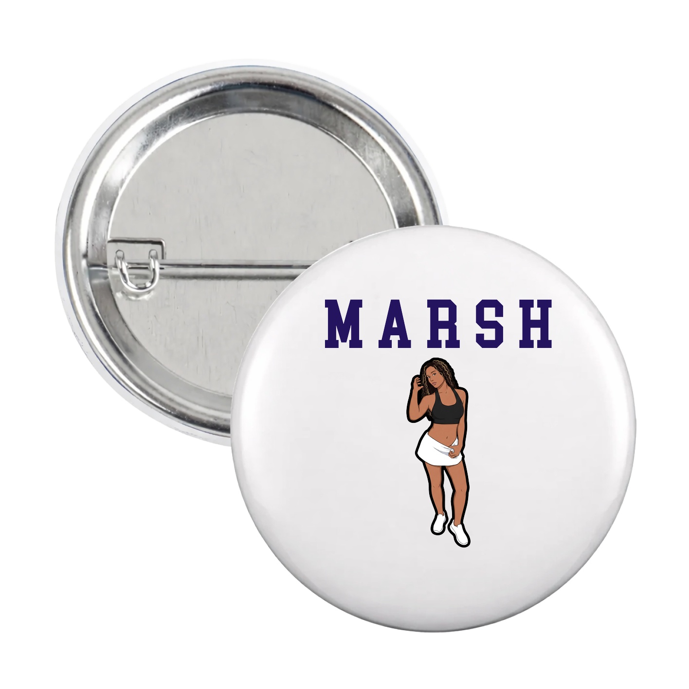 Game Day Button — Shirsey in White