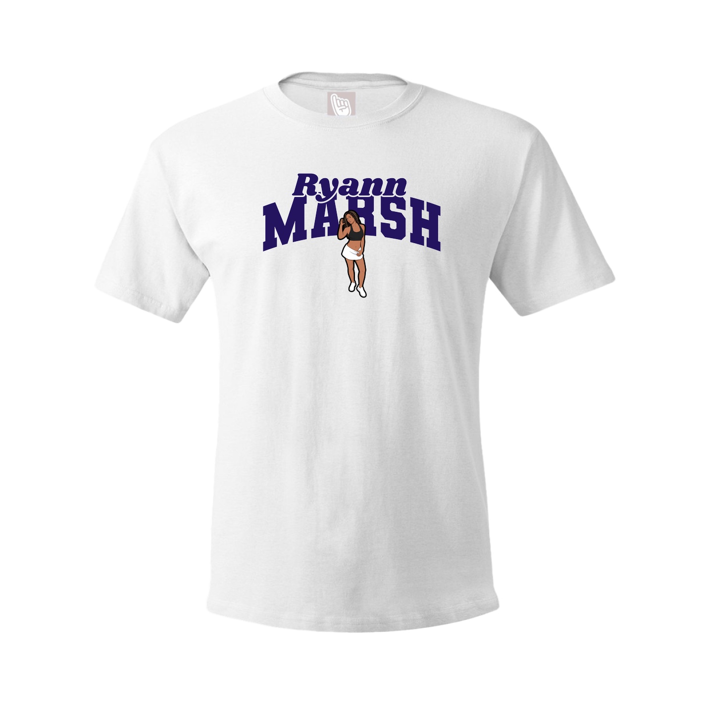 Youth Tee — Signature Arch in White