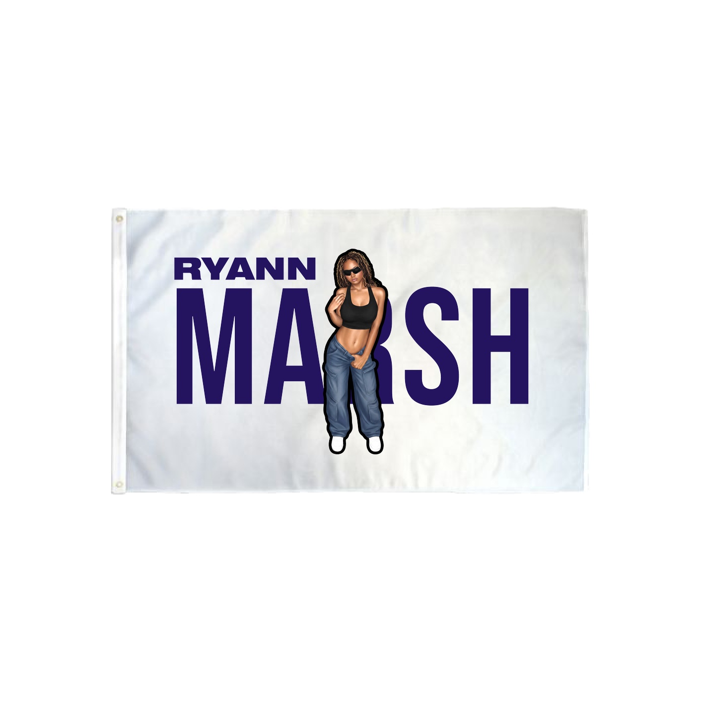3x5 Flag — Player Name in Classic