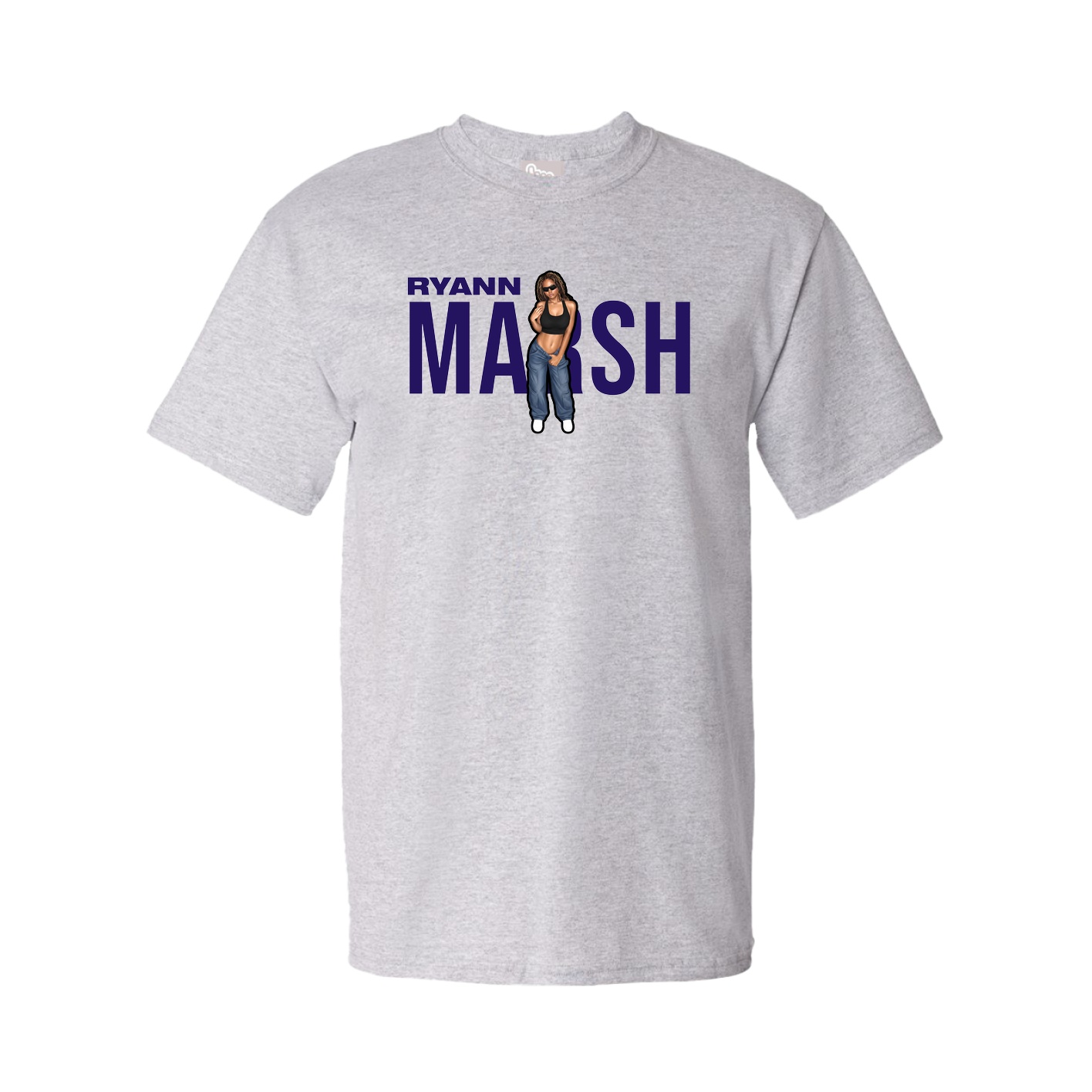 Youth Tee — Player Name in Grey