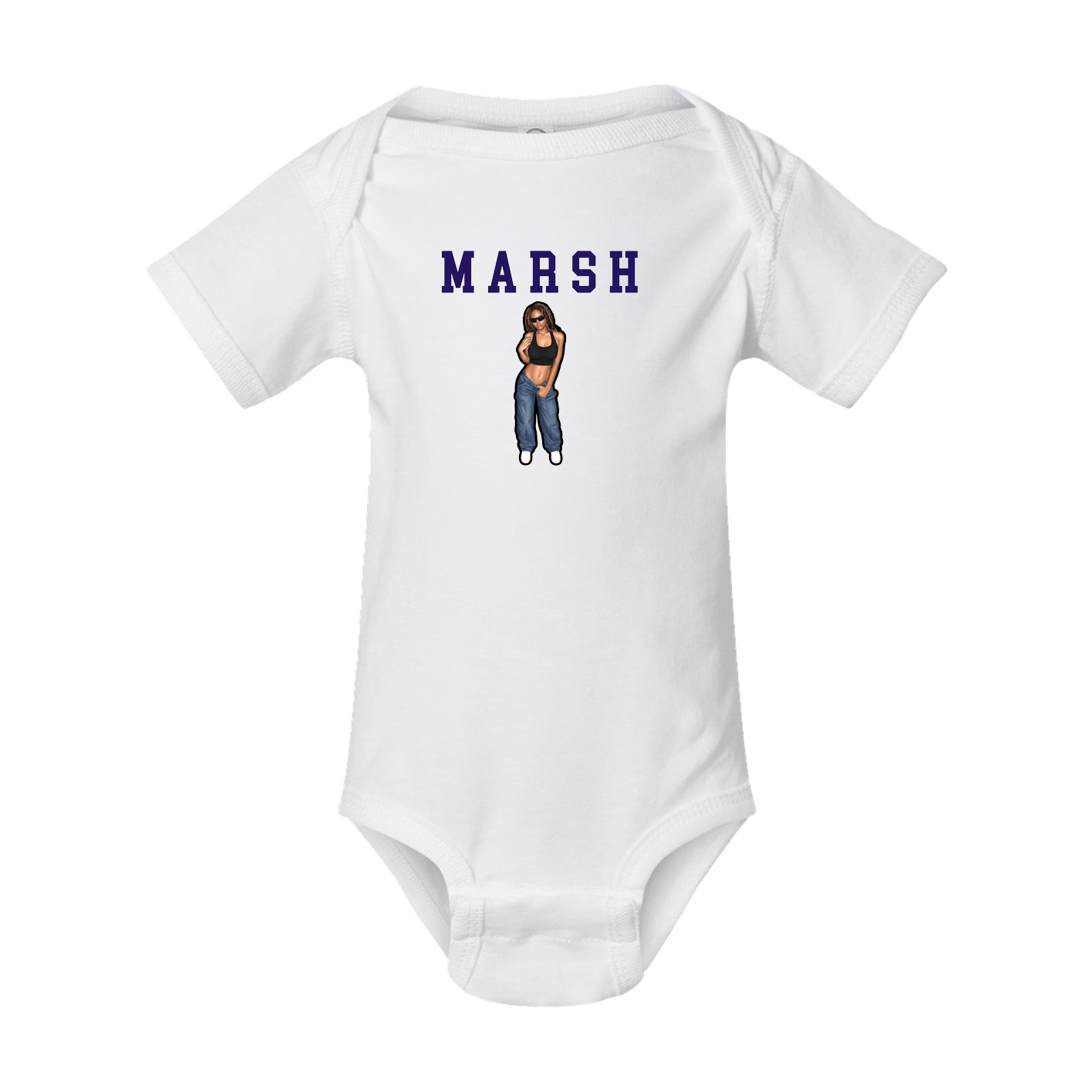 Baby Onesie — Shirsey in White