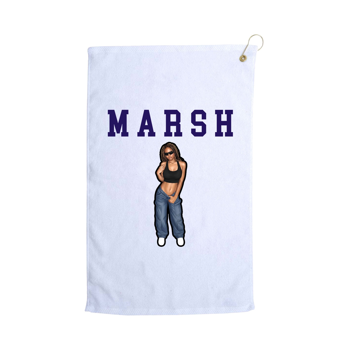 Golf Towel — Shirsey in White