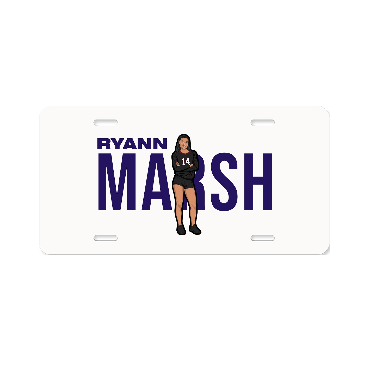 License Plate — Player Name in Classic