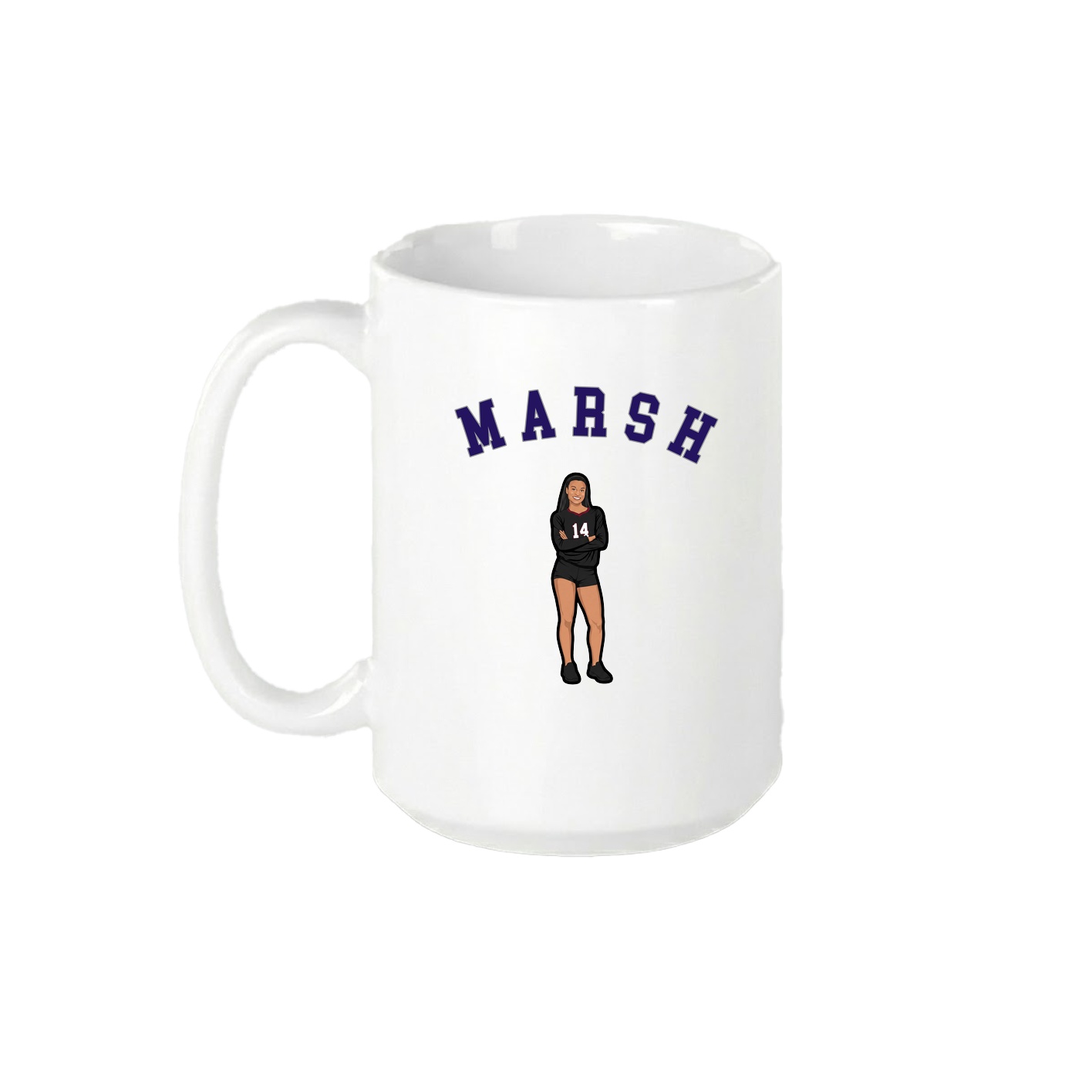 15oz Coffee Mug — Shirsey Arch in White