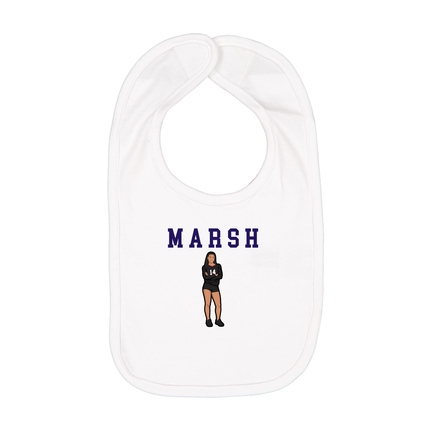 Infant Bib — Shirsey in White