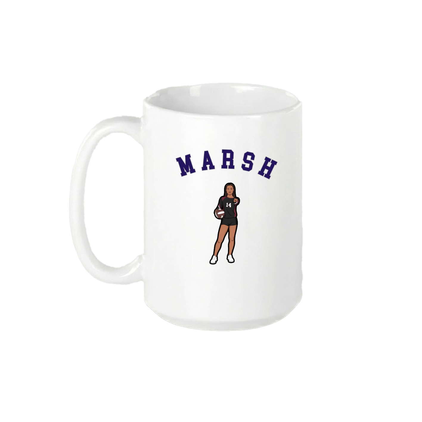 15oz Coffee Mug — Shirsey Arch in White