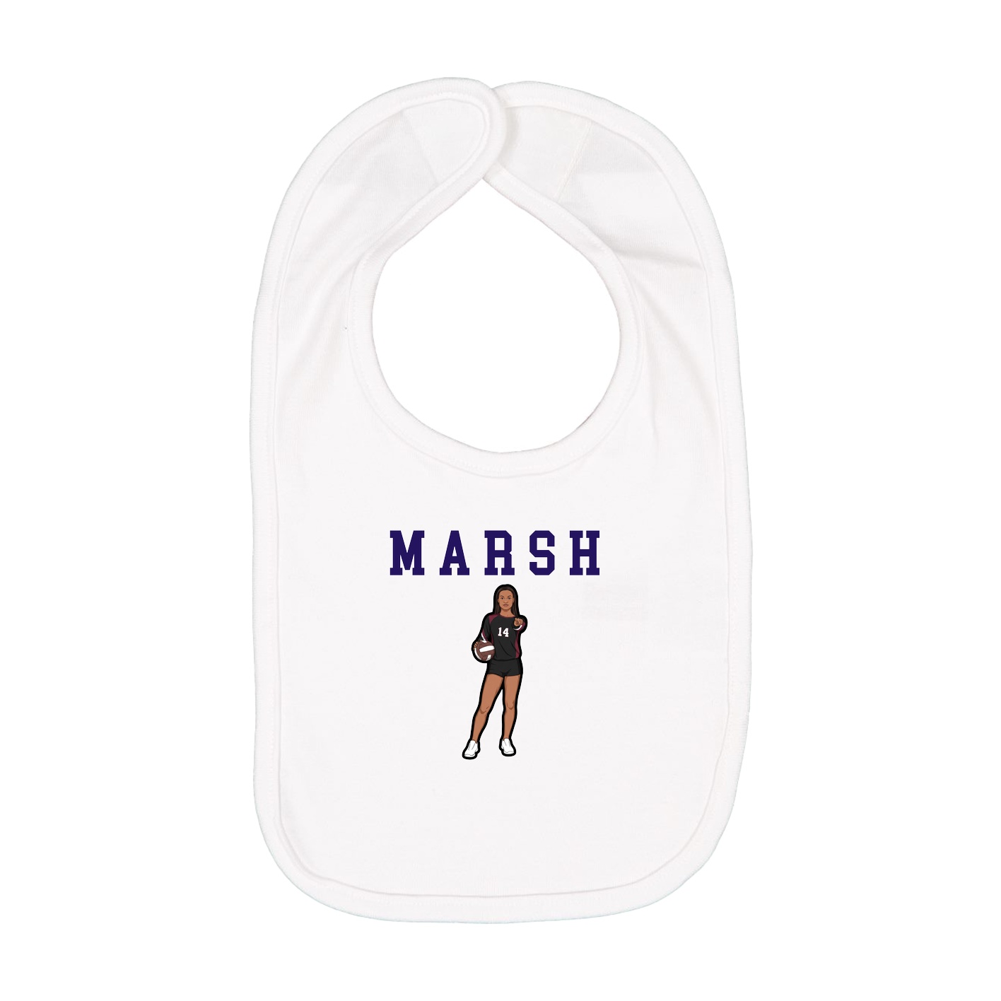 Infant Bib — Shirsey in White