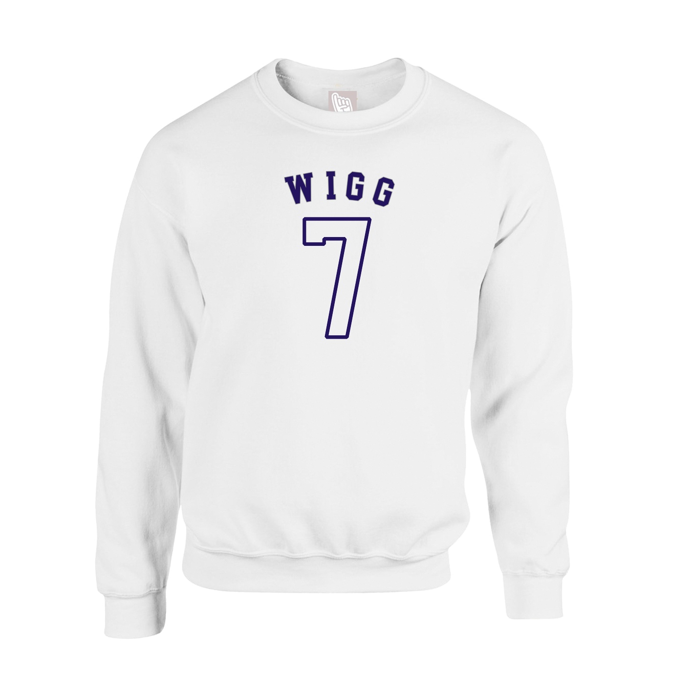Fleece Crew — Shirsey Arch in White