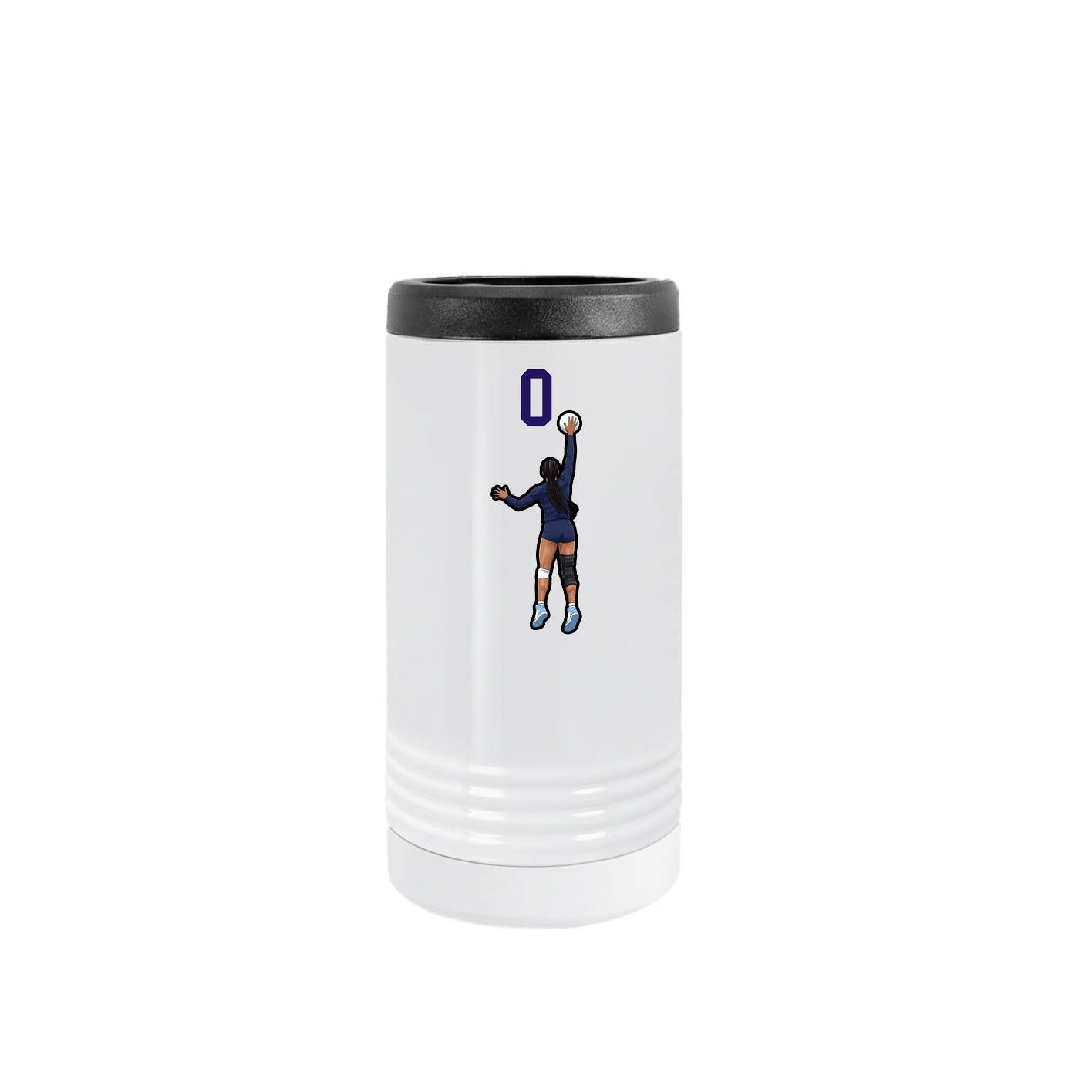 Slim Beverage Holder — Number Top in White