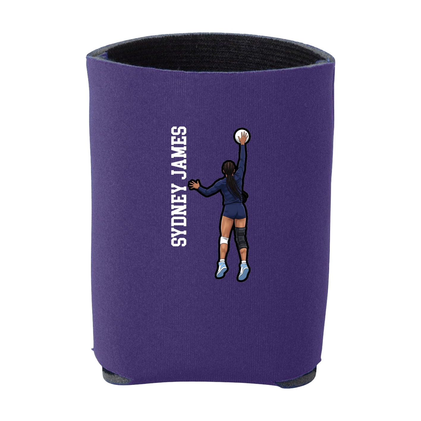 Can Holder — Name Vertical in Purple