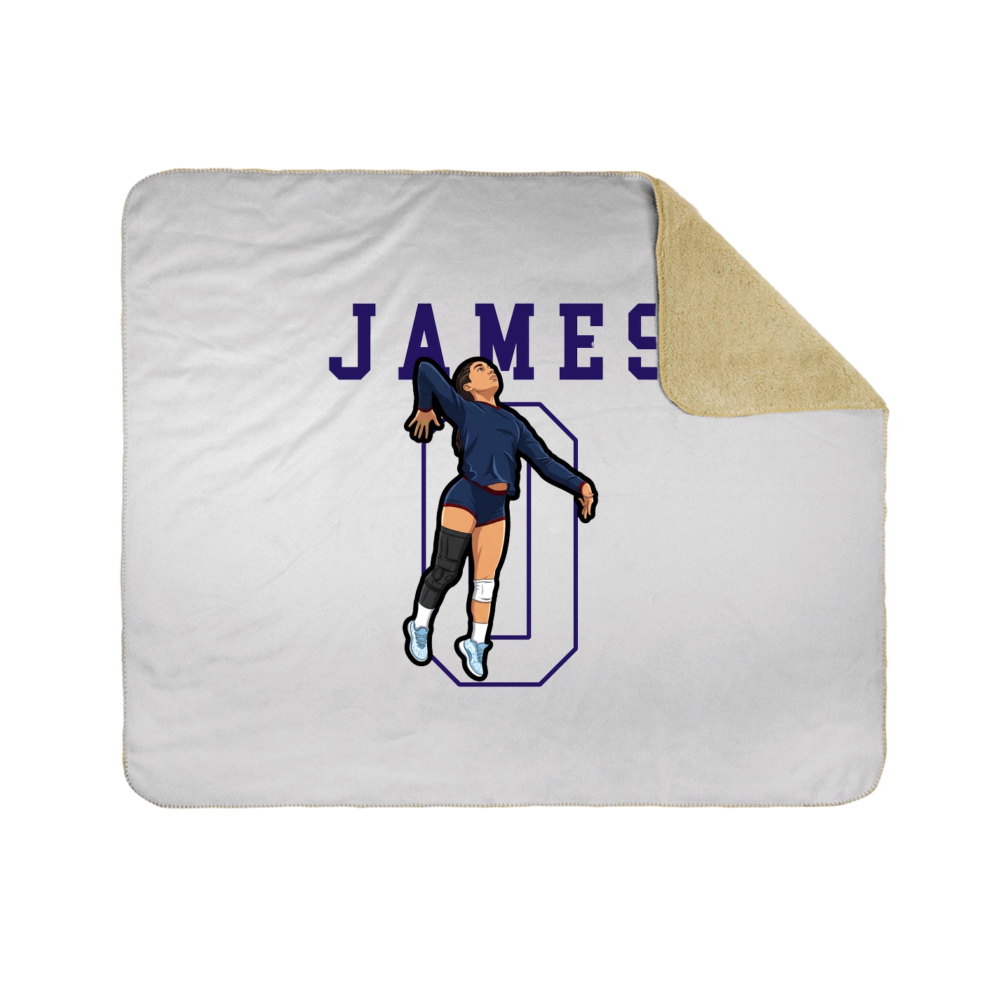 50x60 Sherpa Lined Throw Blanket