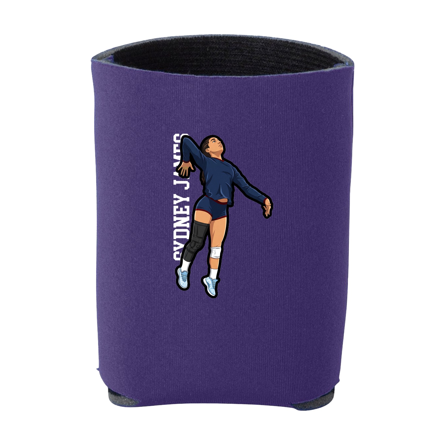 Can Holder — Name Vertical in Purple