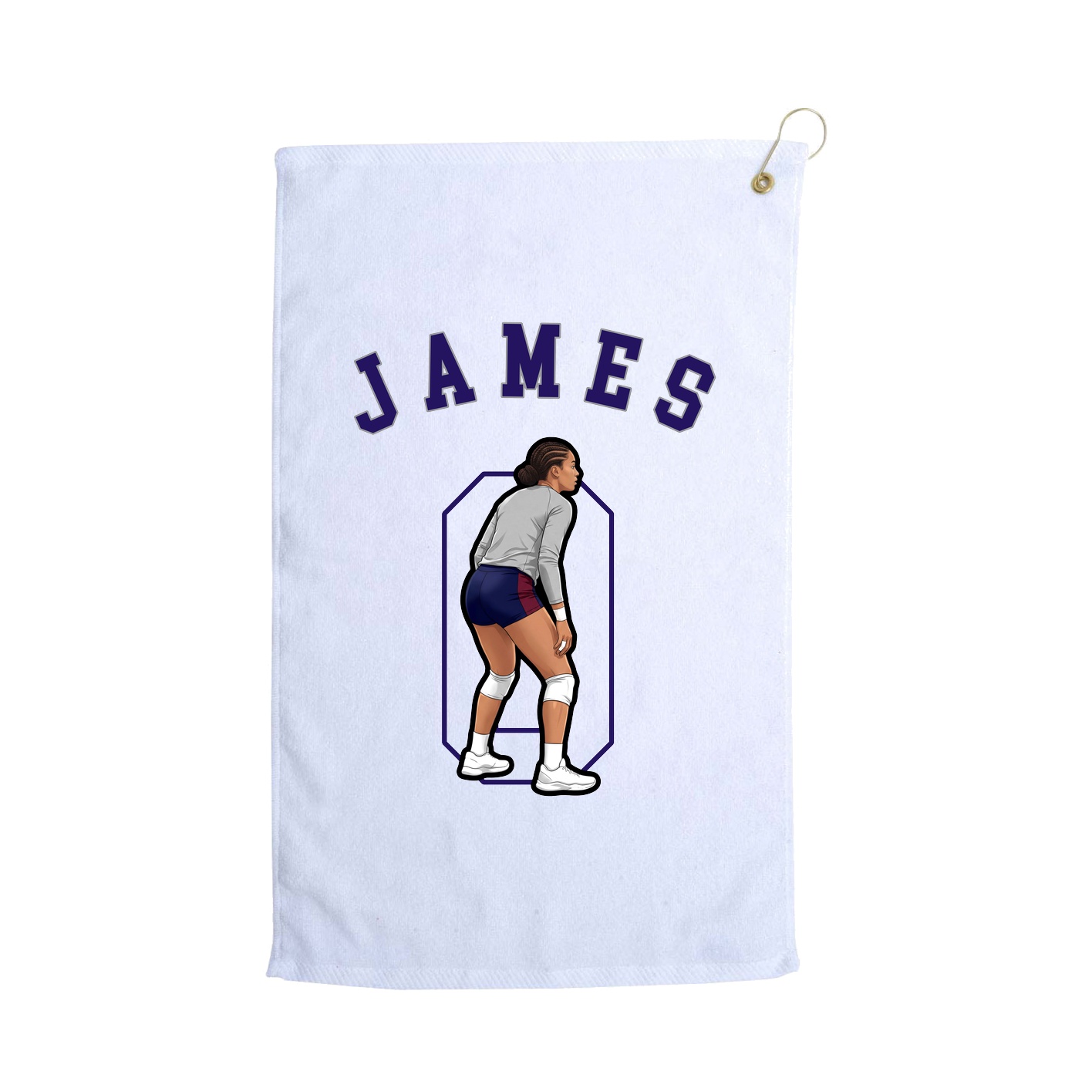 Golf Towel — Shirsey Arch in White