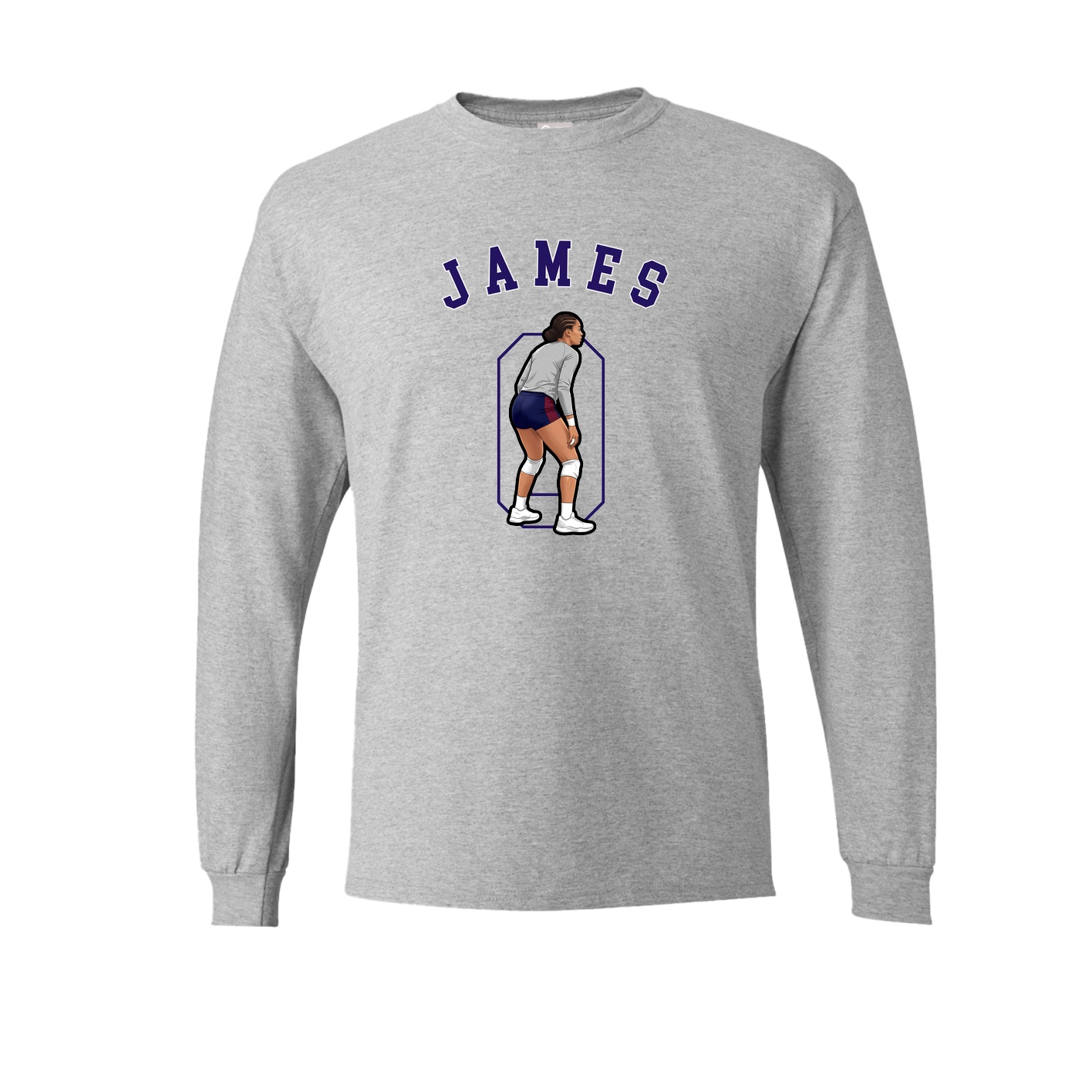 Long Sleeve Tee — Shirsey Arch in Grey