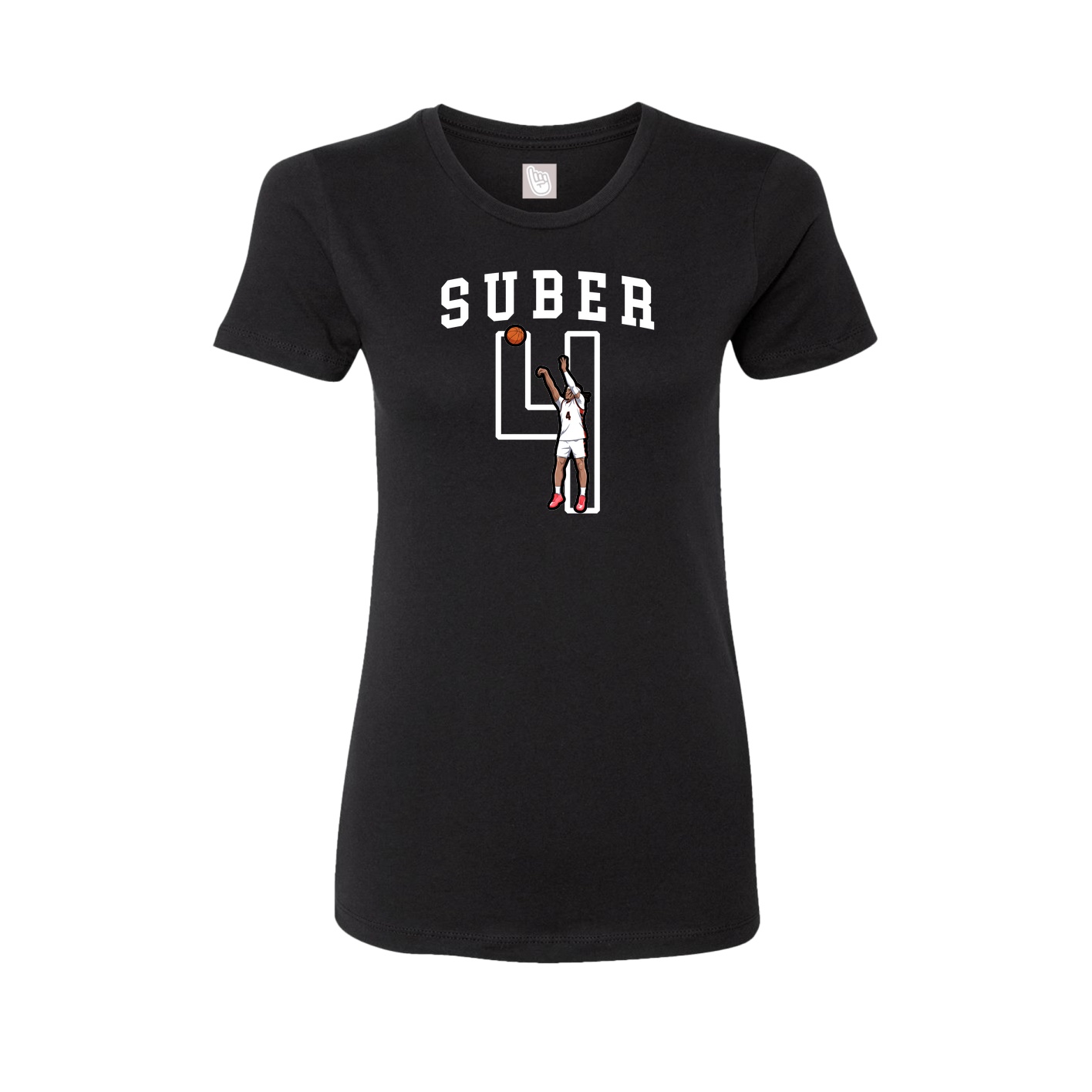 Fitted Women's Tee — Shirsey in Black