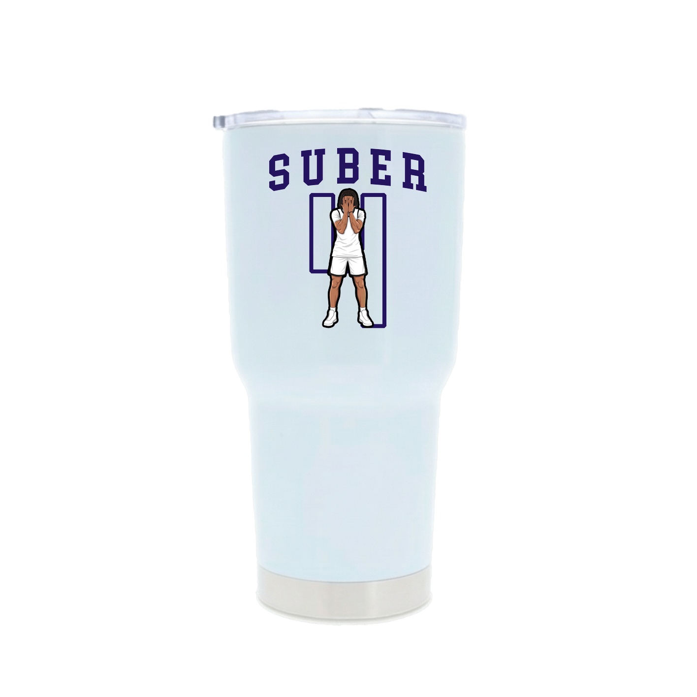 30oz Stainless Steel Tumbler — Shirsey in White