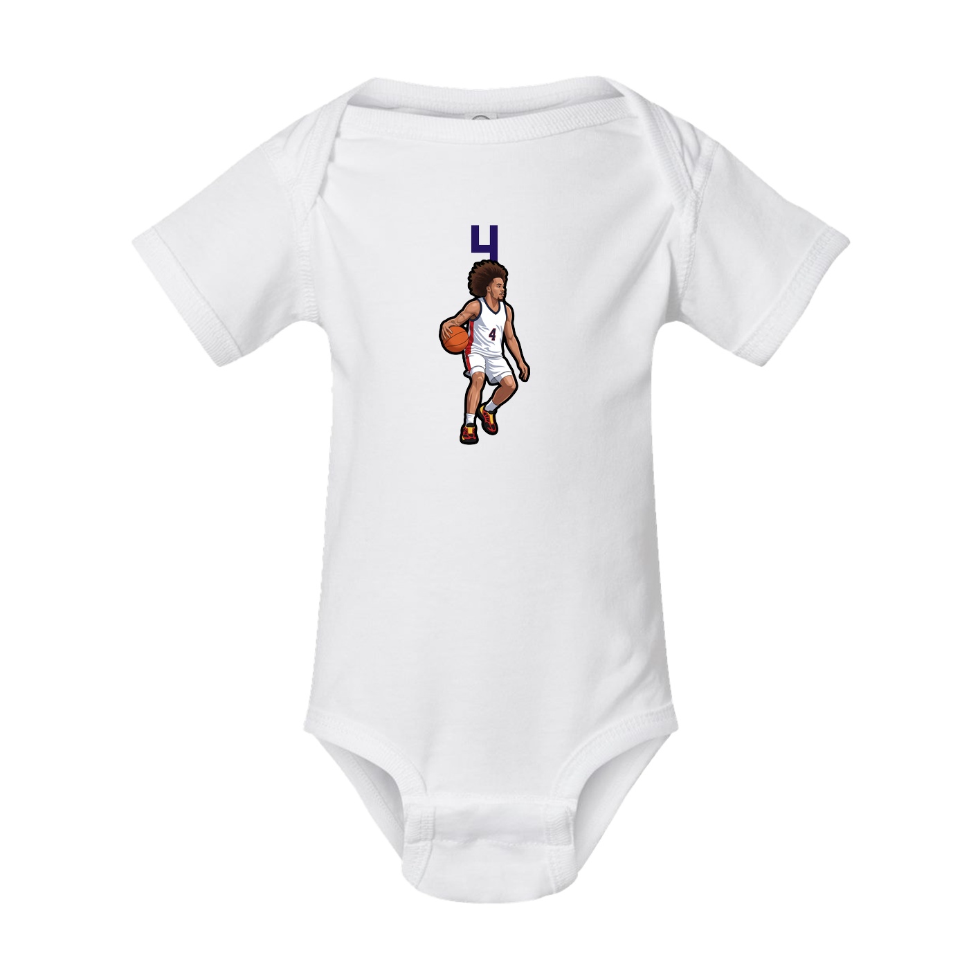 Baby Onesie — Number Top in White