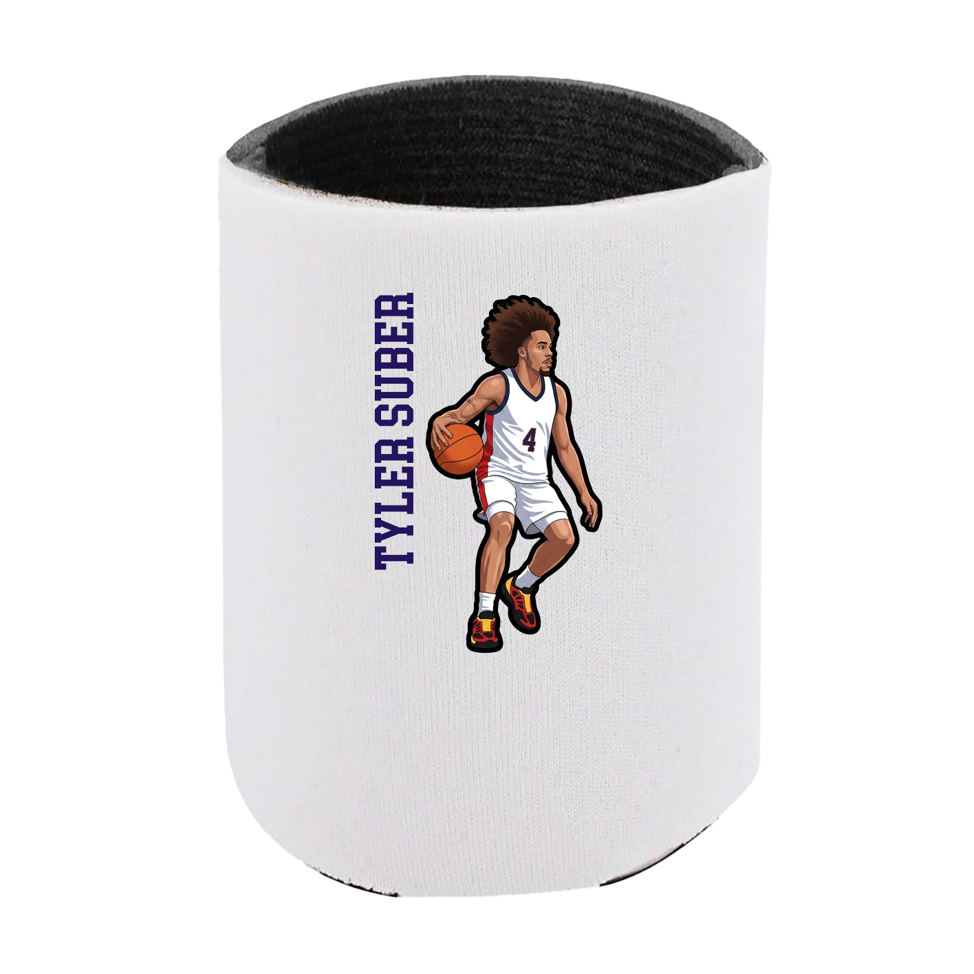 Can Holder — Name Vertical in White