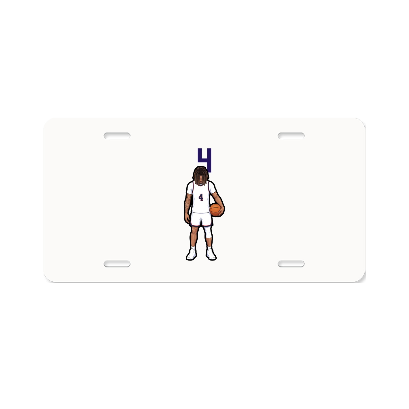 License Plate — Number Top in Classic