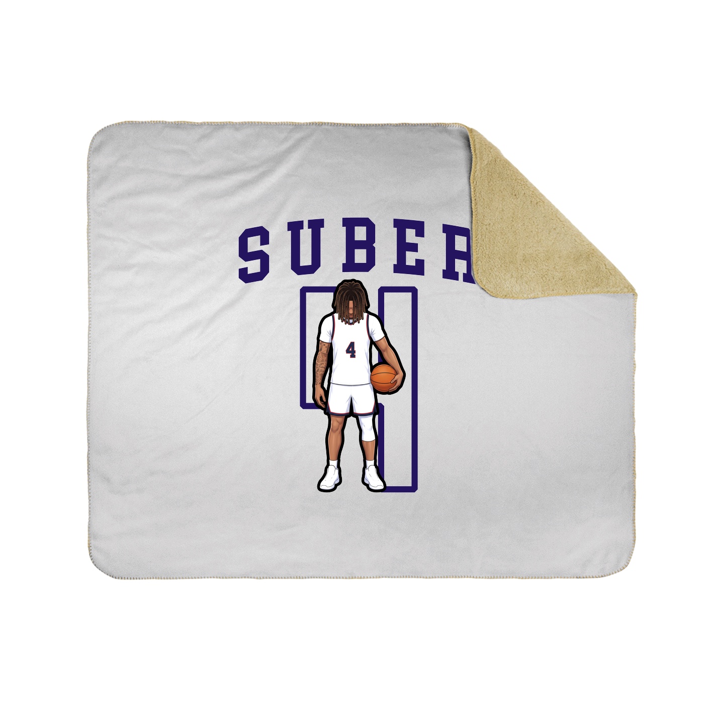 Throw Blanket — Shirsey in White