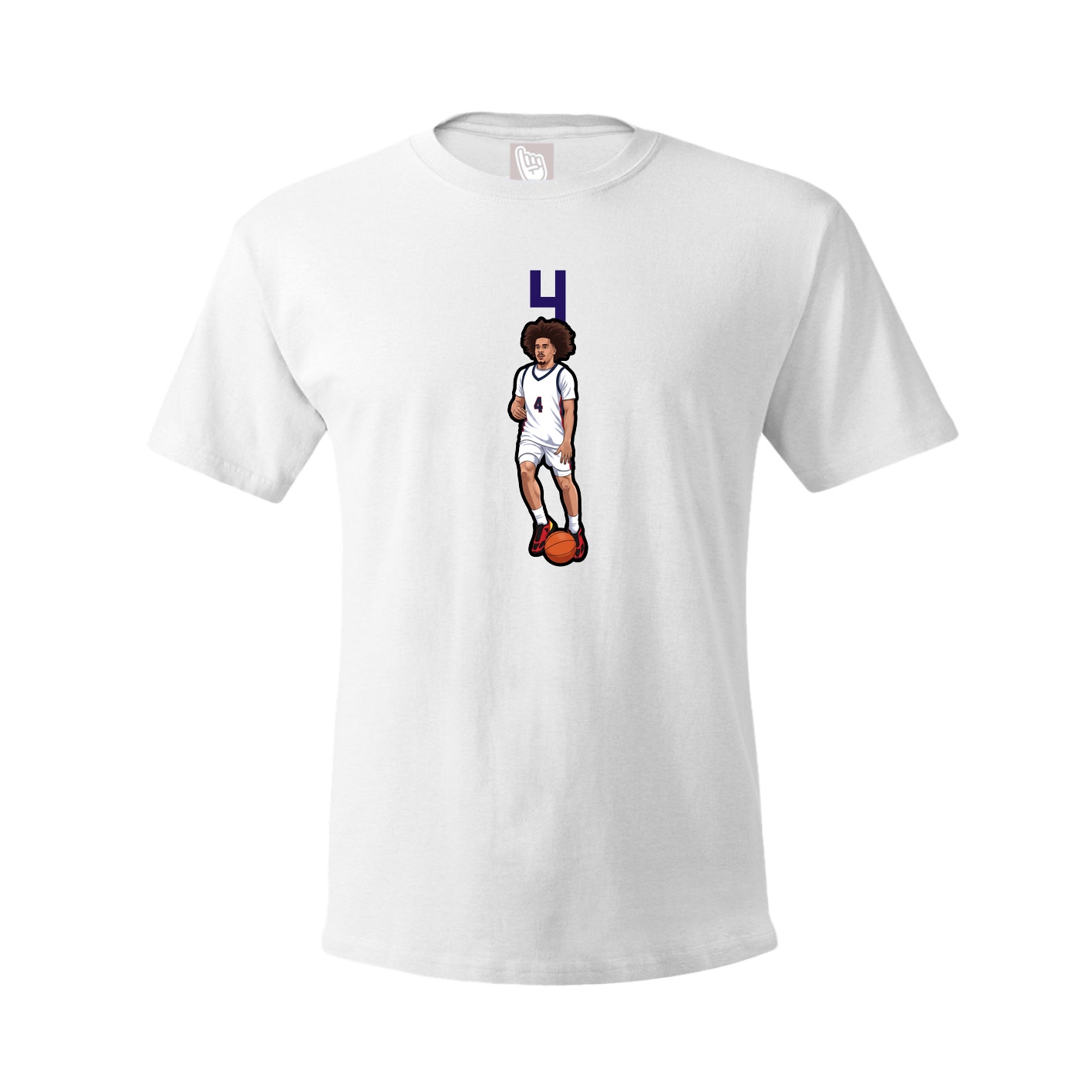 Tee — Number Top in White