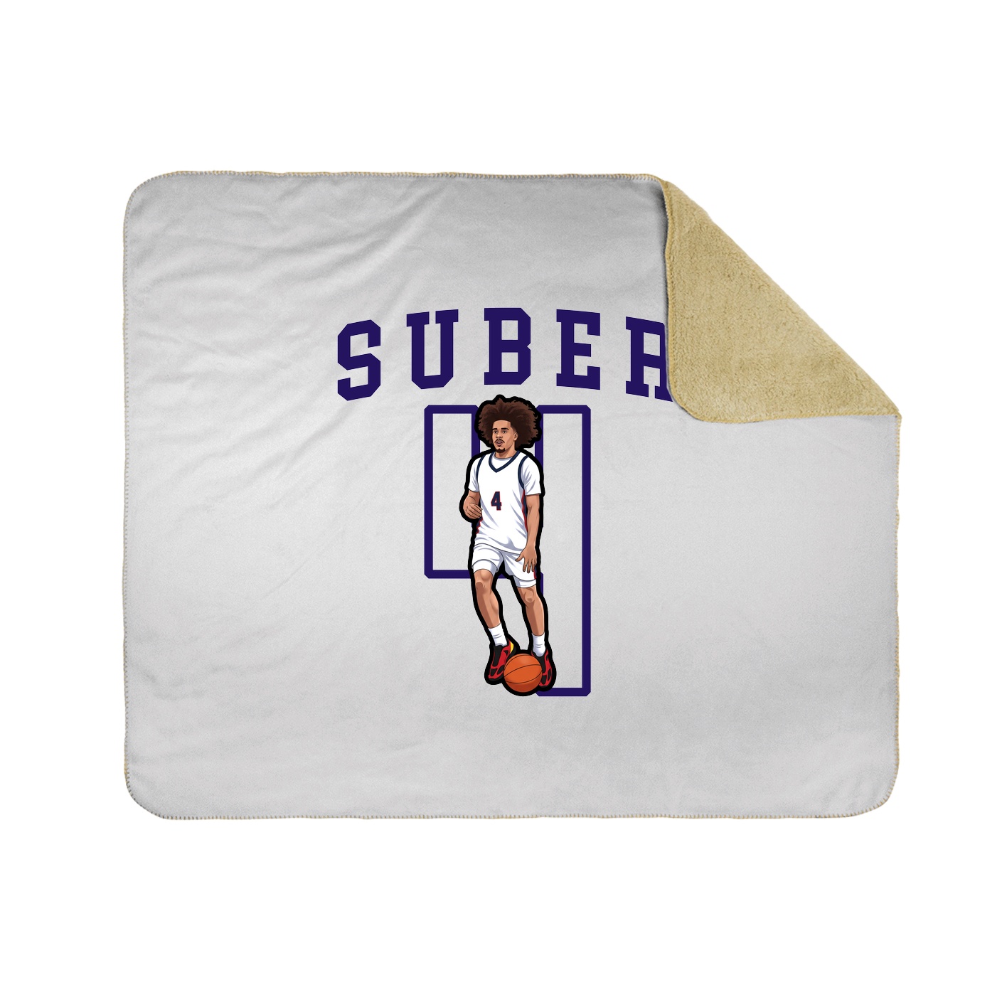 50x60 Sherpa Lined Throw Blanket