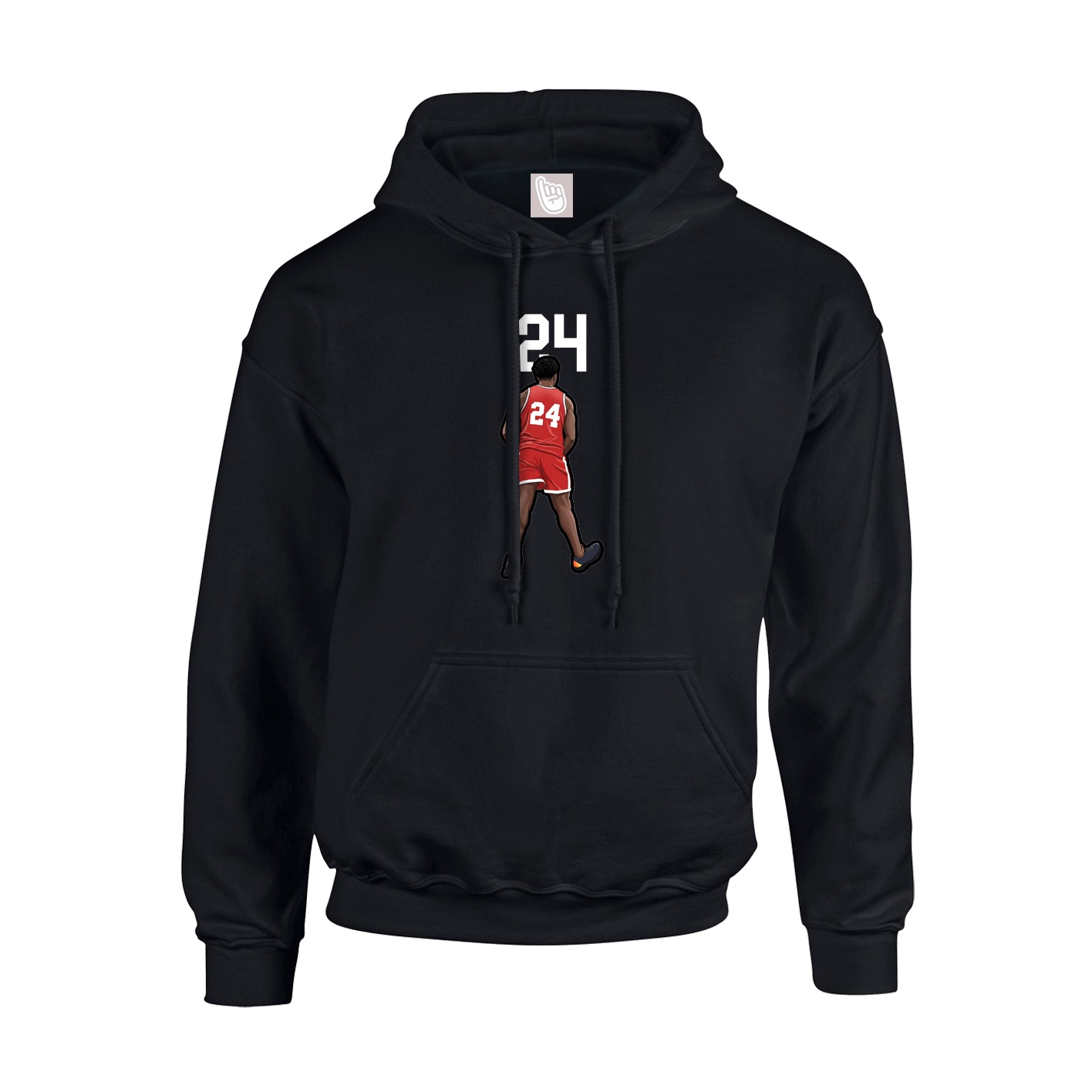 Hoodie — Number Top in Black