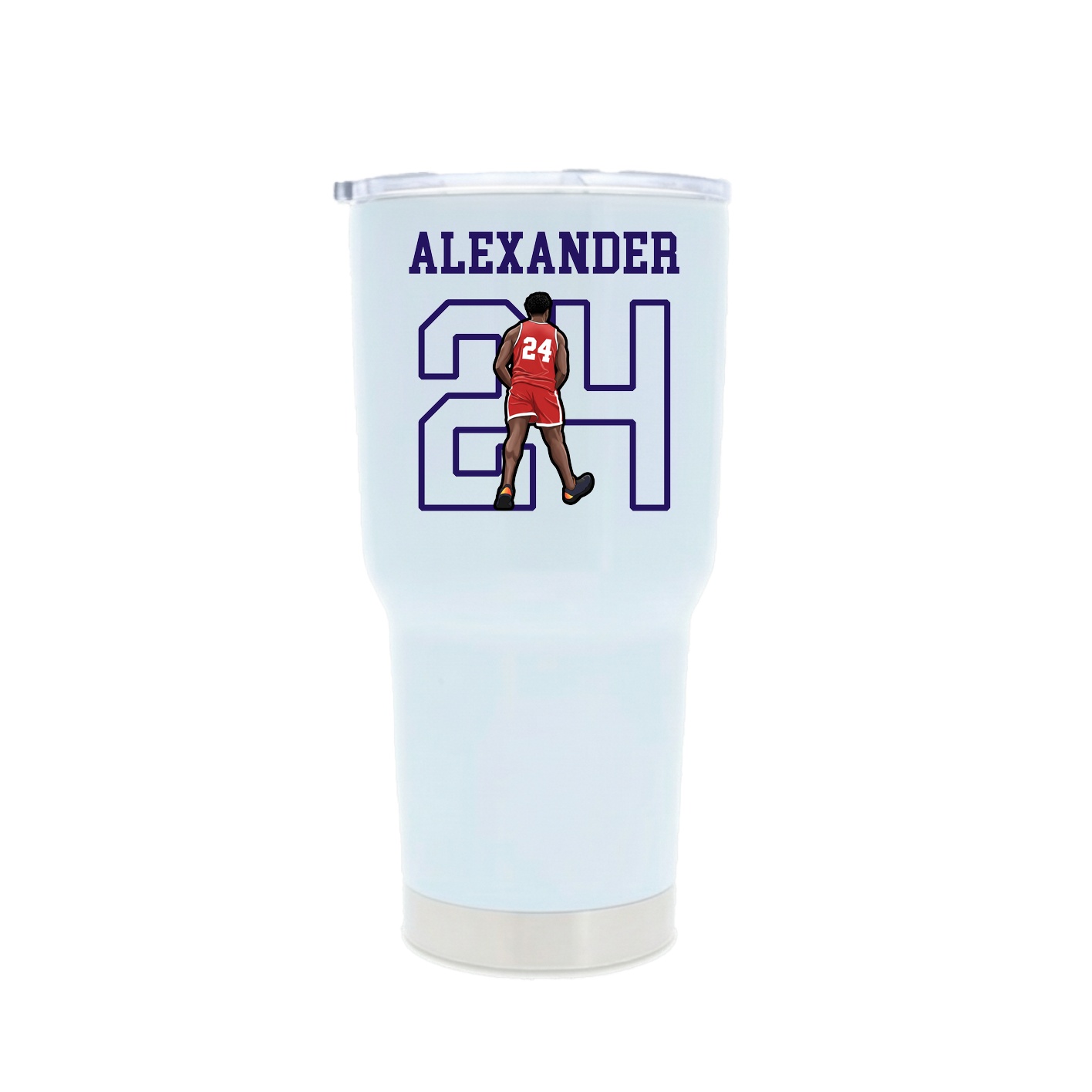 30oz Stainless Steel Tumbler — Shirsey in White
