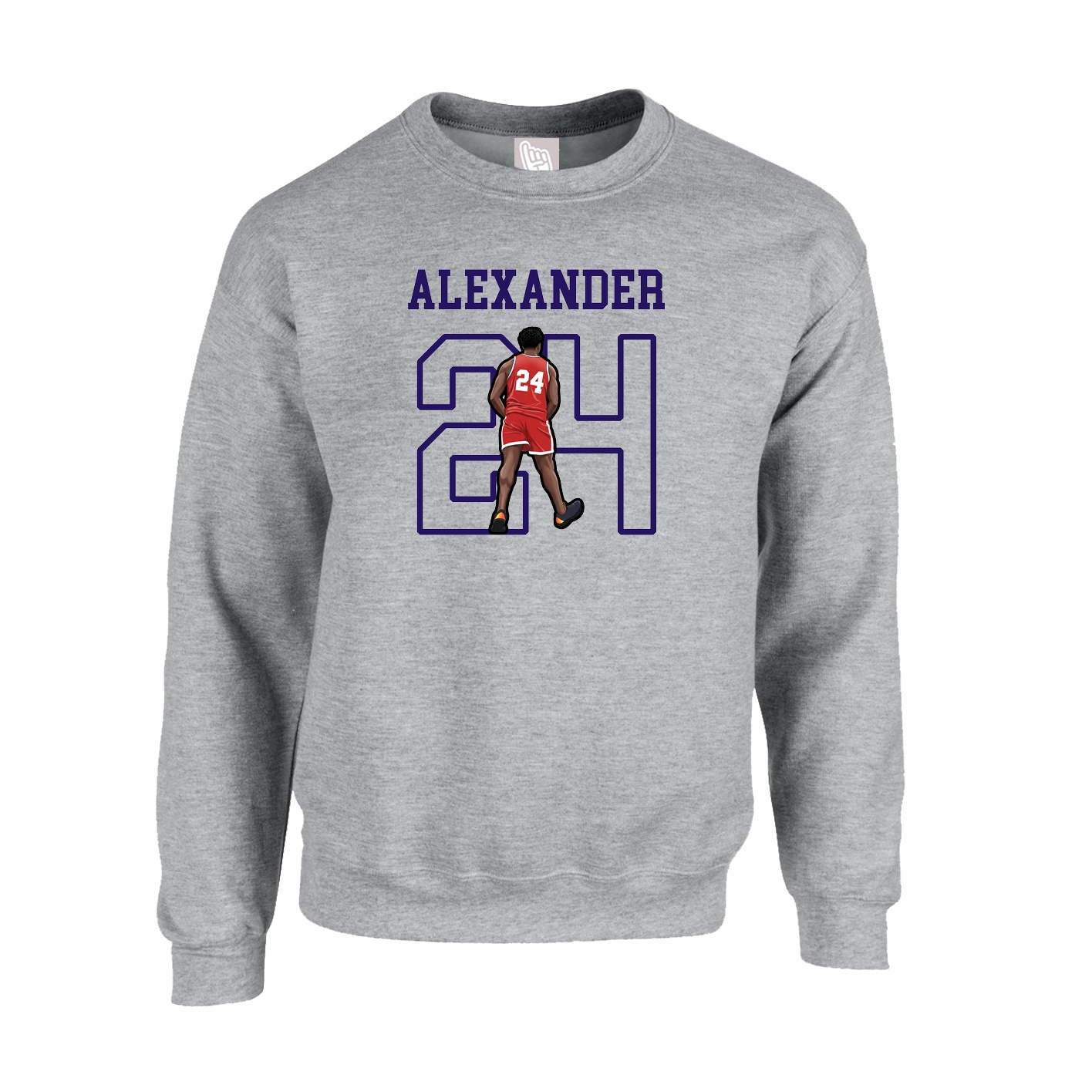 Fleece Crew — Shirsey in Grey