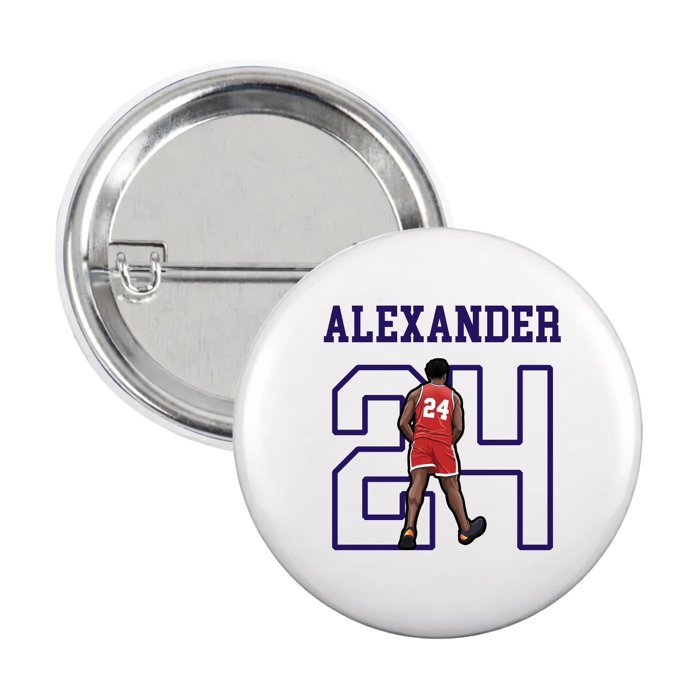 Game Day Button — Shirsey in White