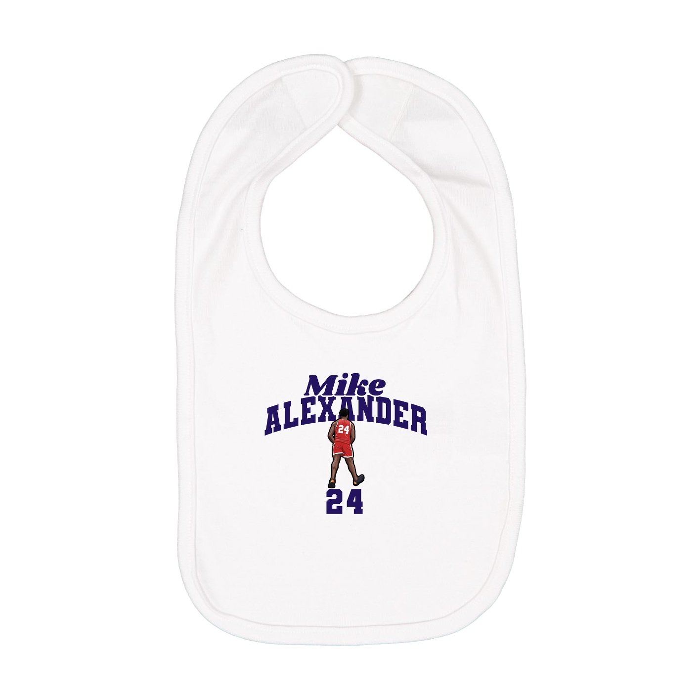 Infant Bib — Signature Arch in White