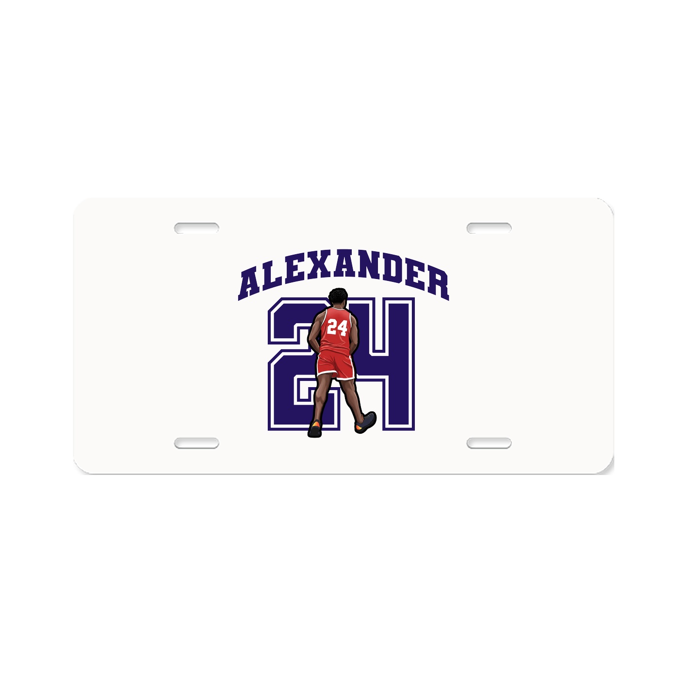 License Plate — Number in Classic