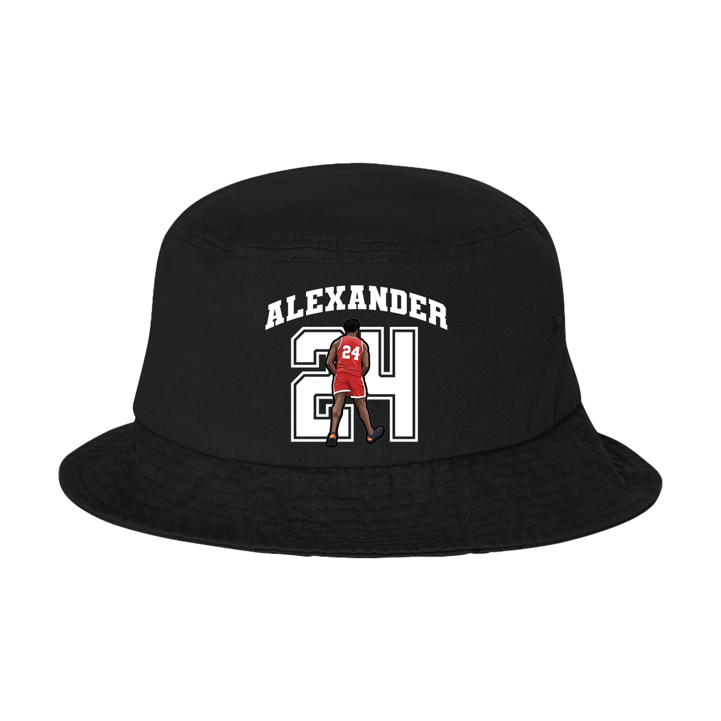 Bucket Cap — Number in Black