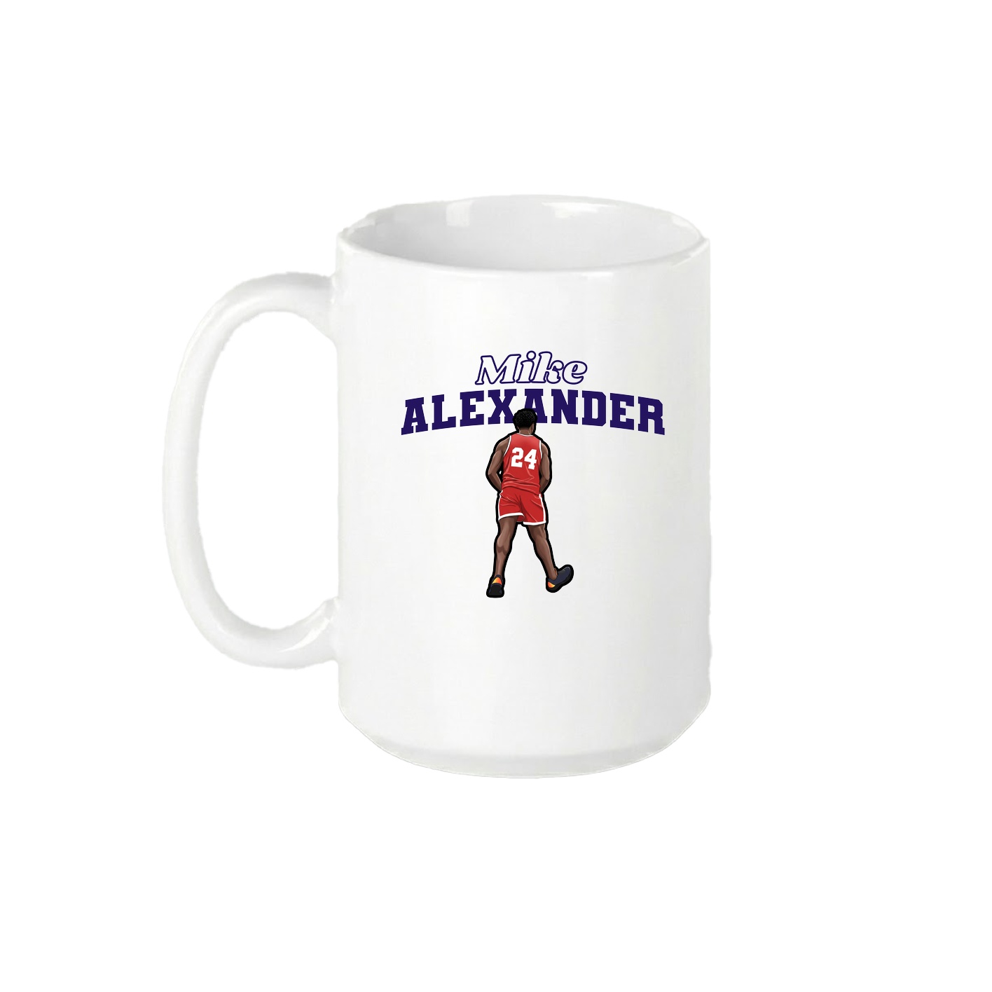 15oz Coffee Mug — Name Arch in White