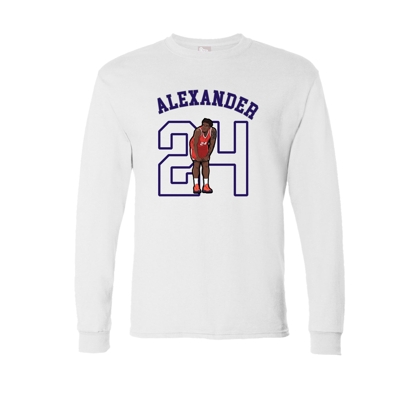 Long Sleeve Tee — Shirsey Arch in White