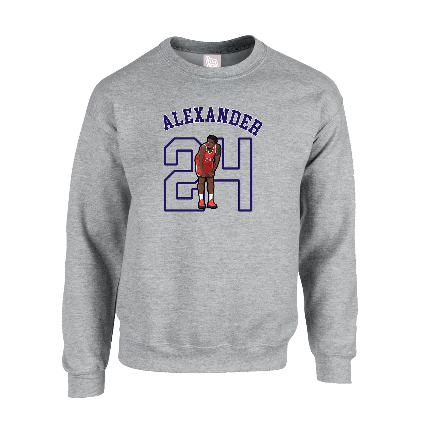 Fleece Crew — Shirsey Arch in Grey