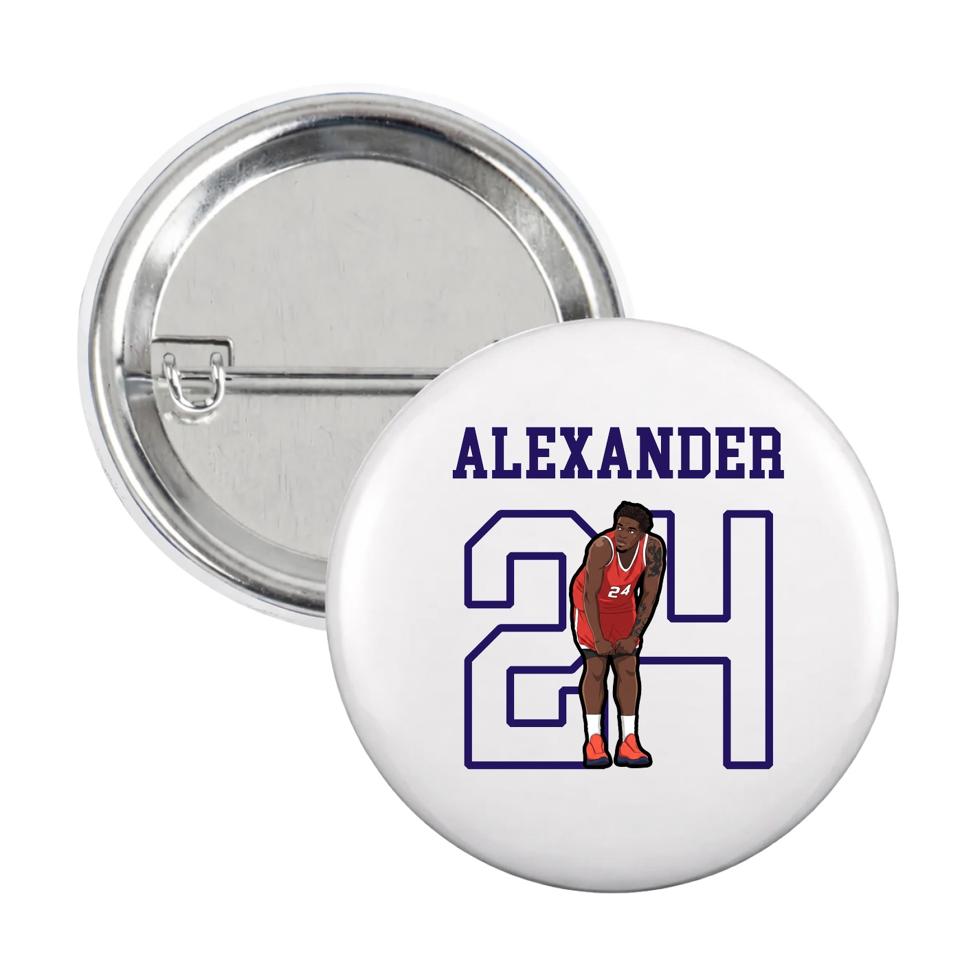 Game Day Button — Shirsey in White