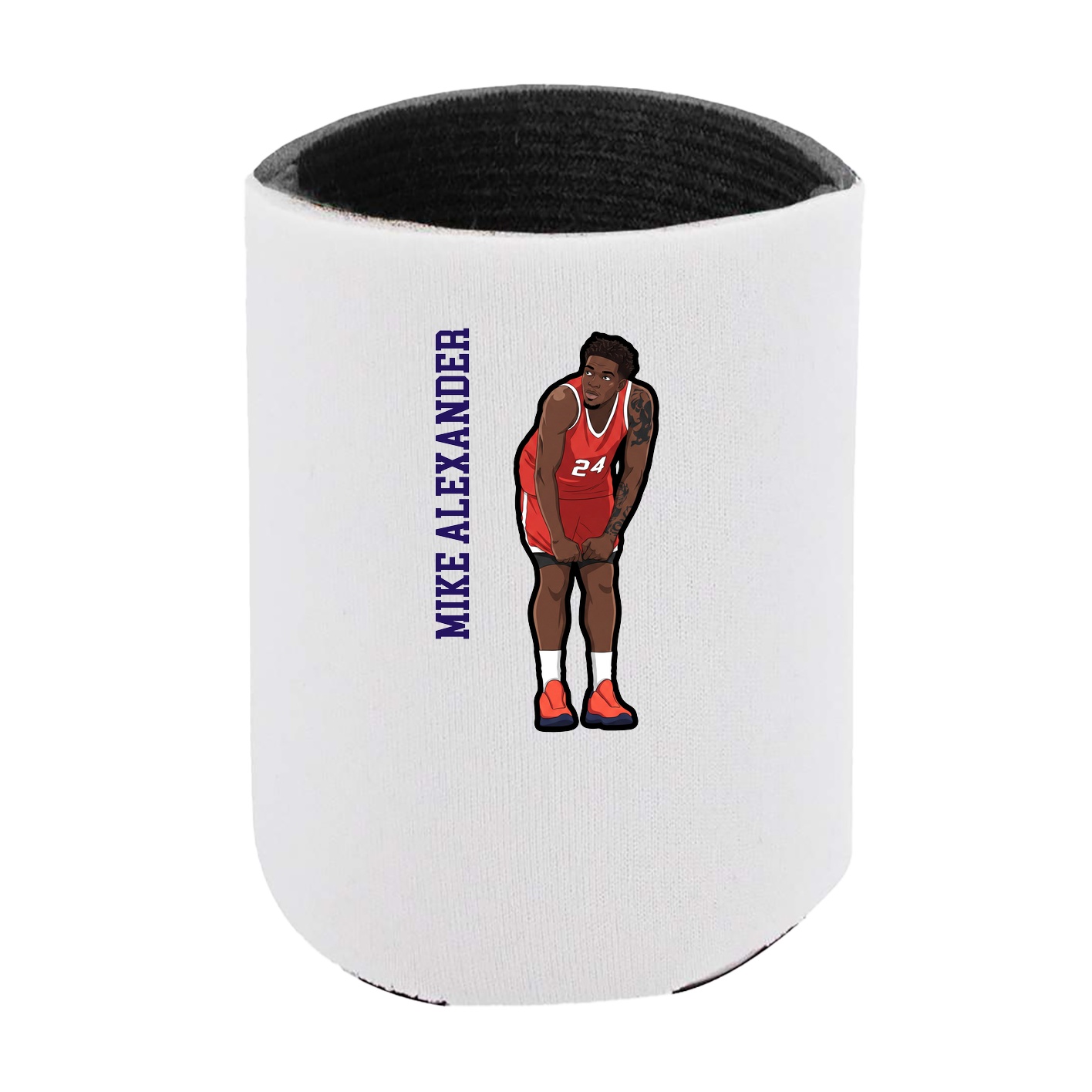 Can Holder — Name Vertical in White