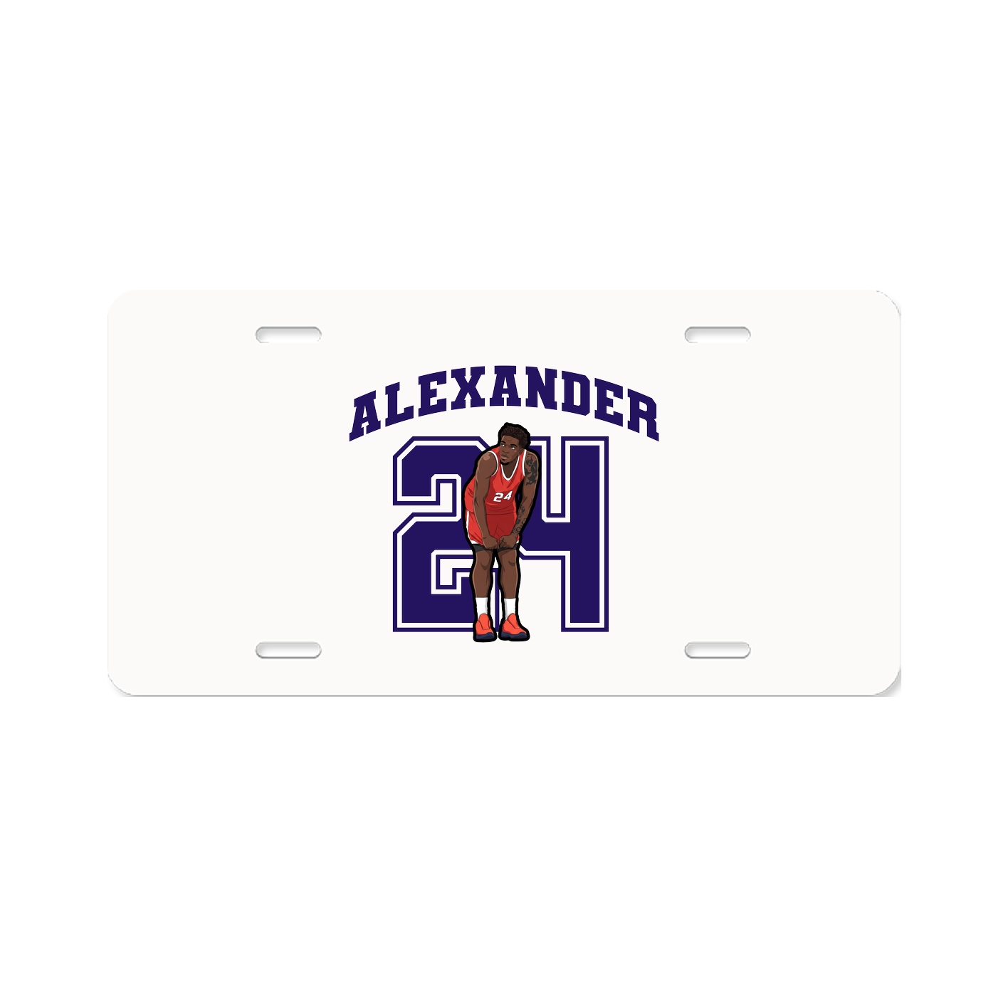 License Plate — Number in Classic