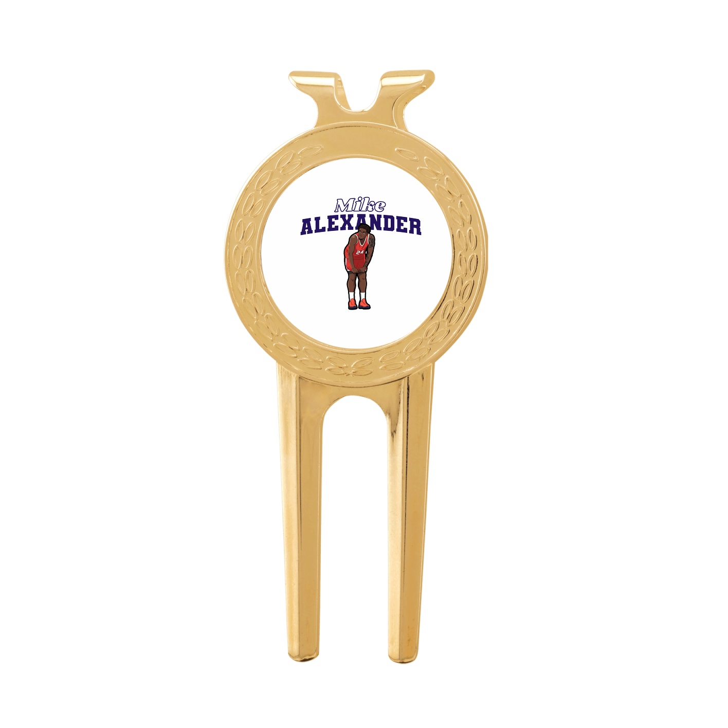 Divot Tool with Ball Marker — Name Arch in Classic