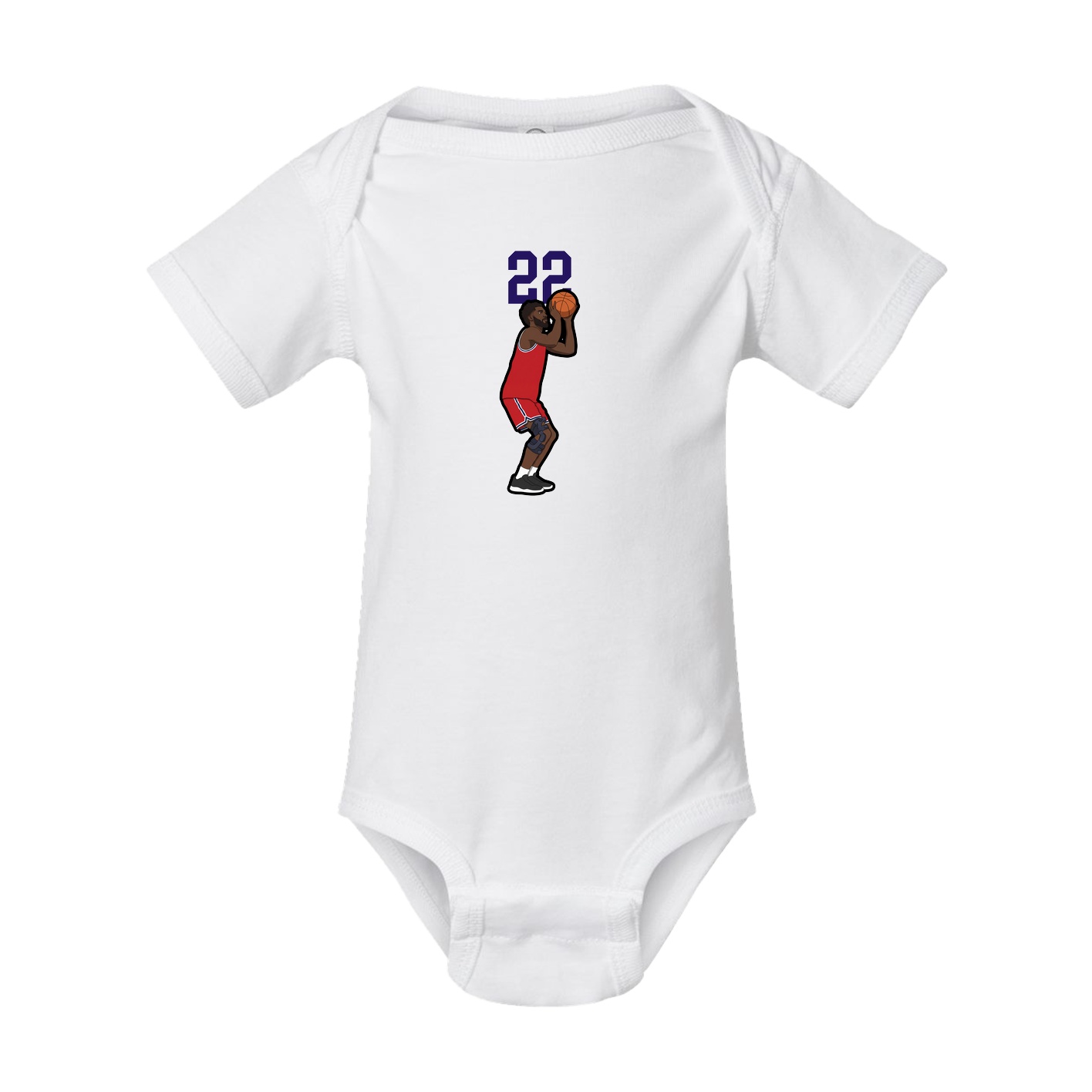 Baby Onesie — Number Top in White