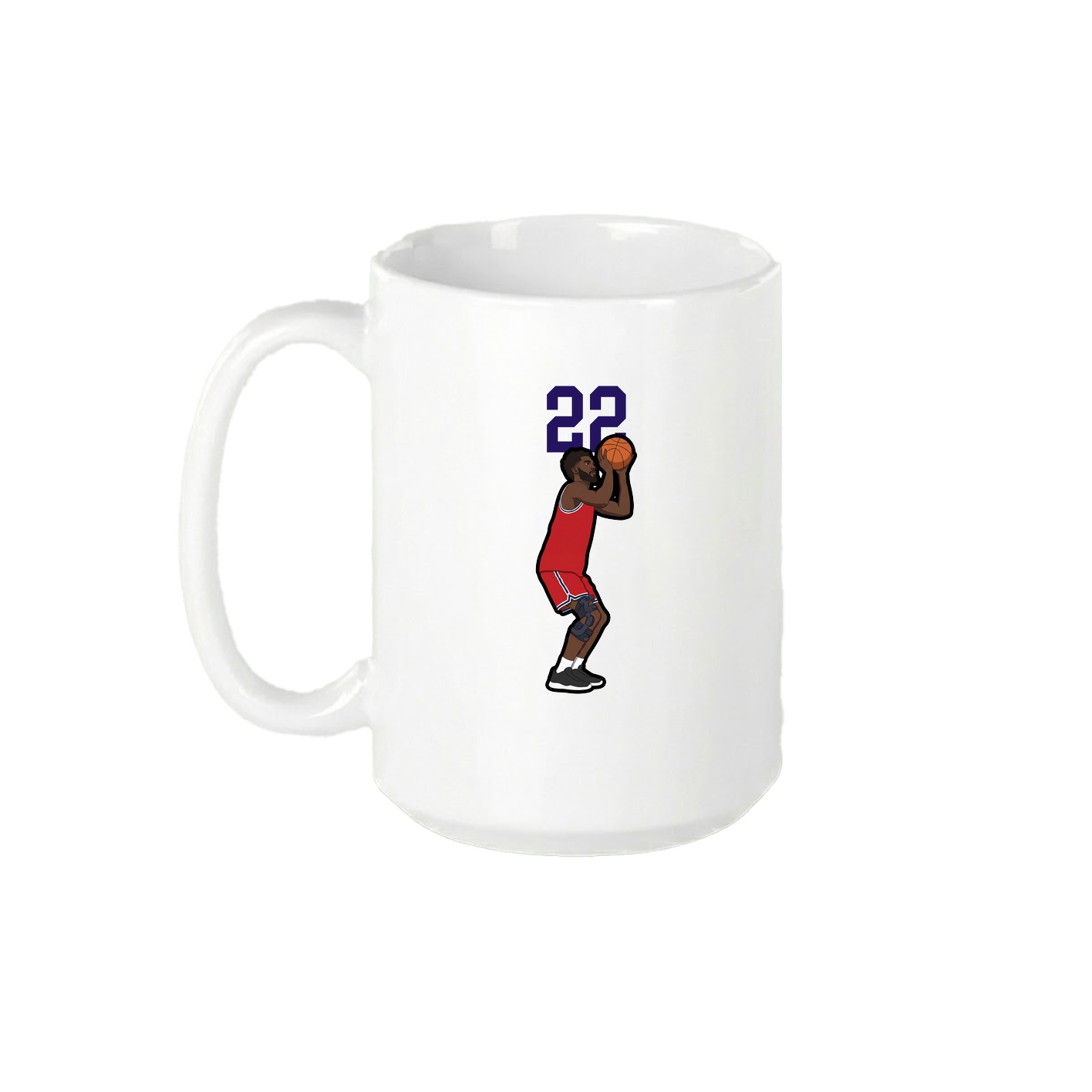 15oz Coffee Mug — Number Top in White