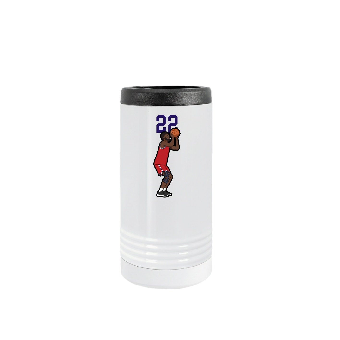 Slim Beverage Holder — Number Top in White
