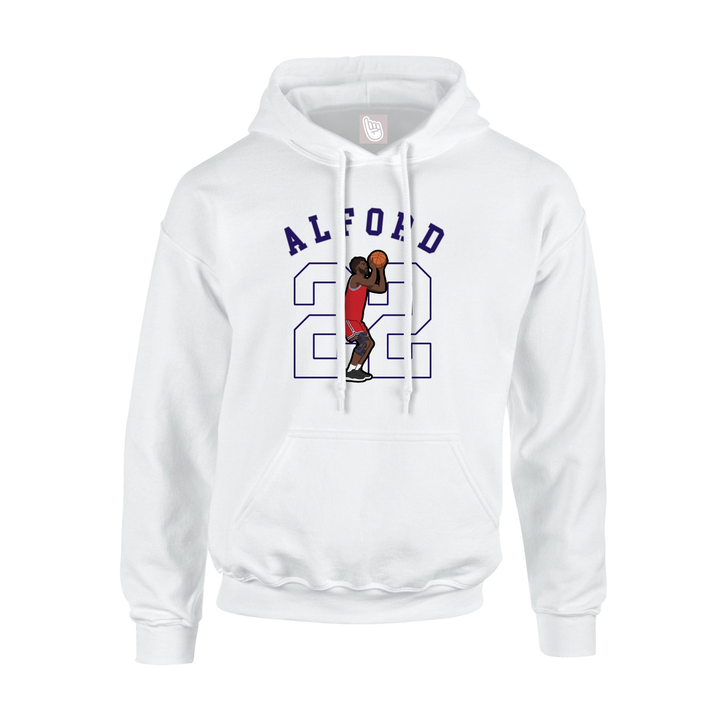 Youth Hoodie — Shirsey Arch in White