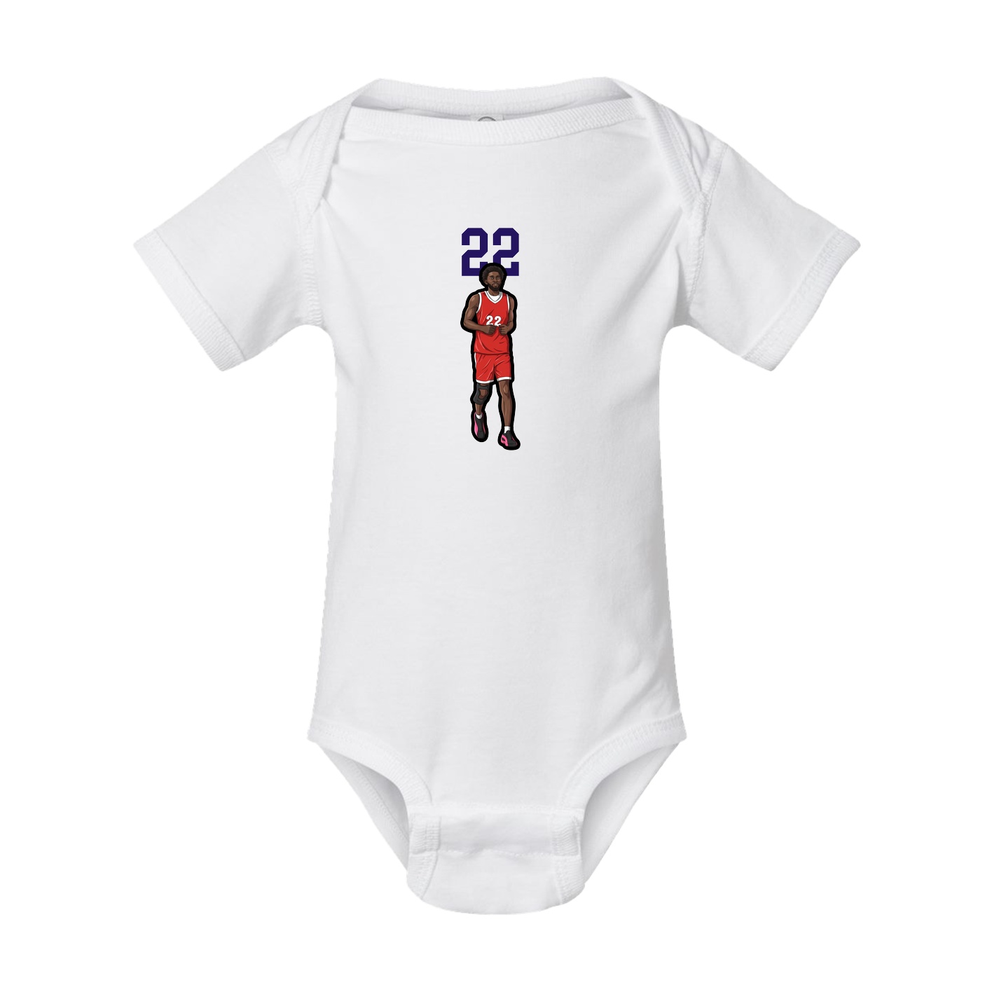 Baby Onesie — Number Top in White