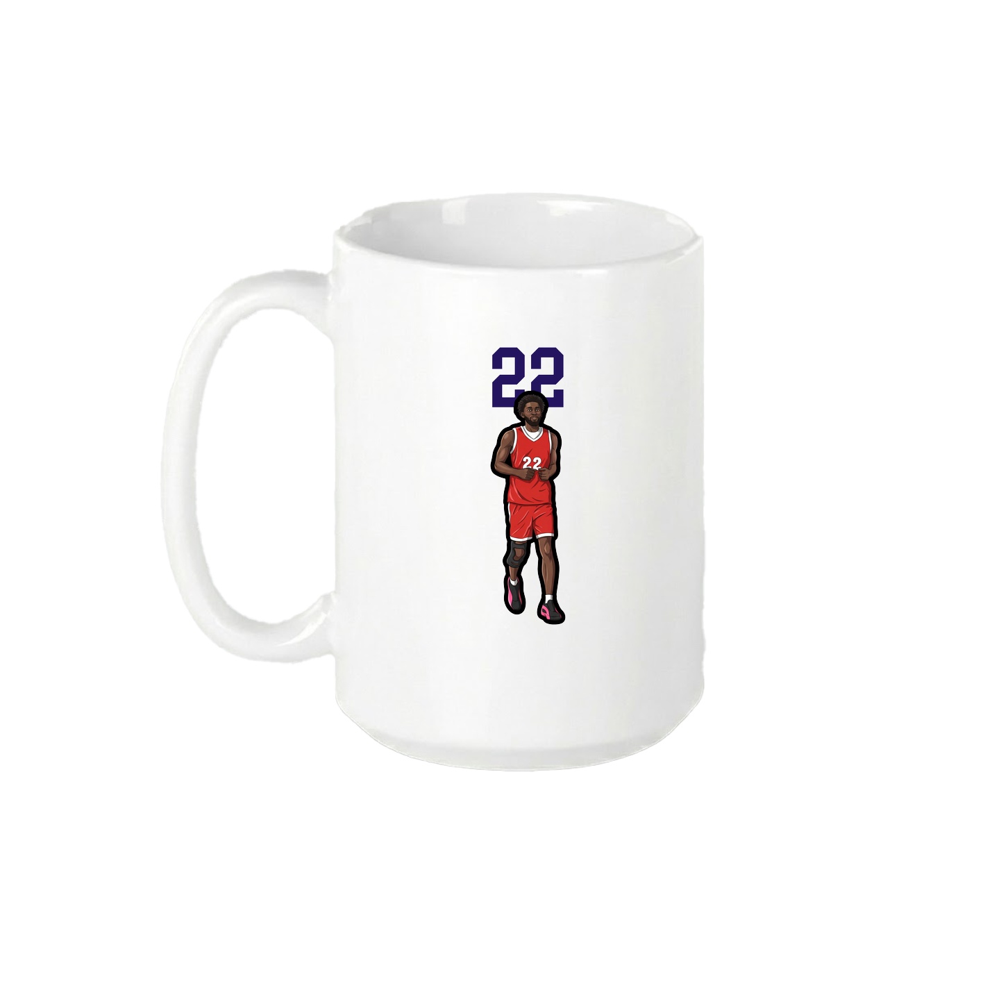 15oz Coffee Mug — Number Top in White