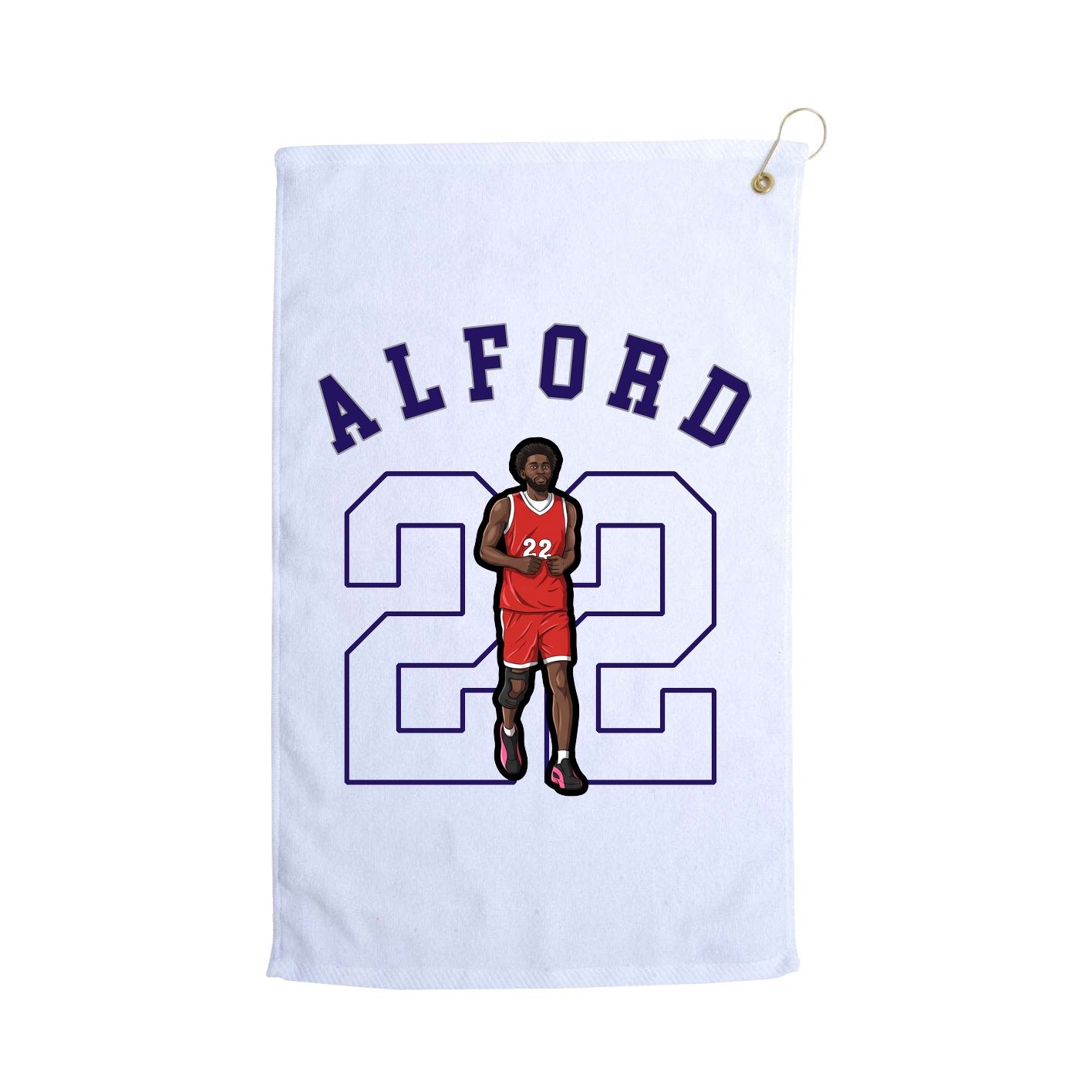 Golf Towel — Shirsey Arch in White