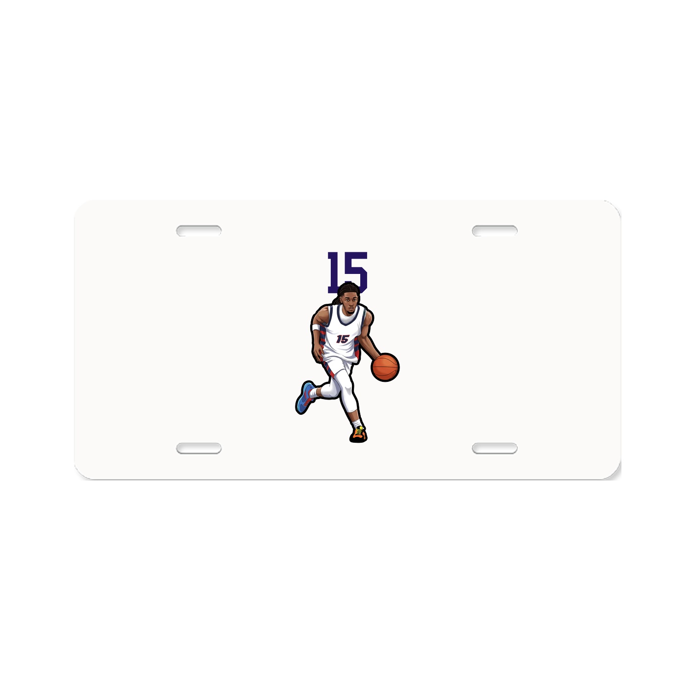 License Plate — Number Top in Classic